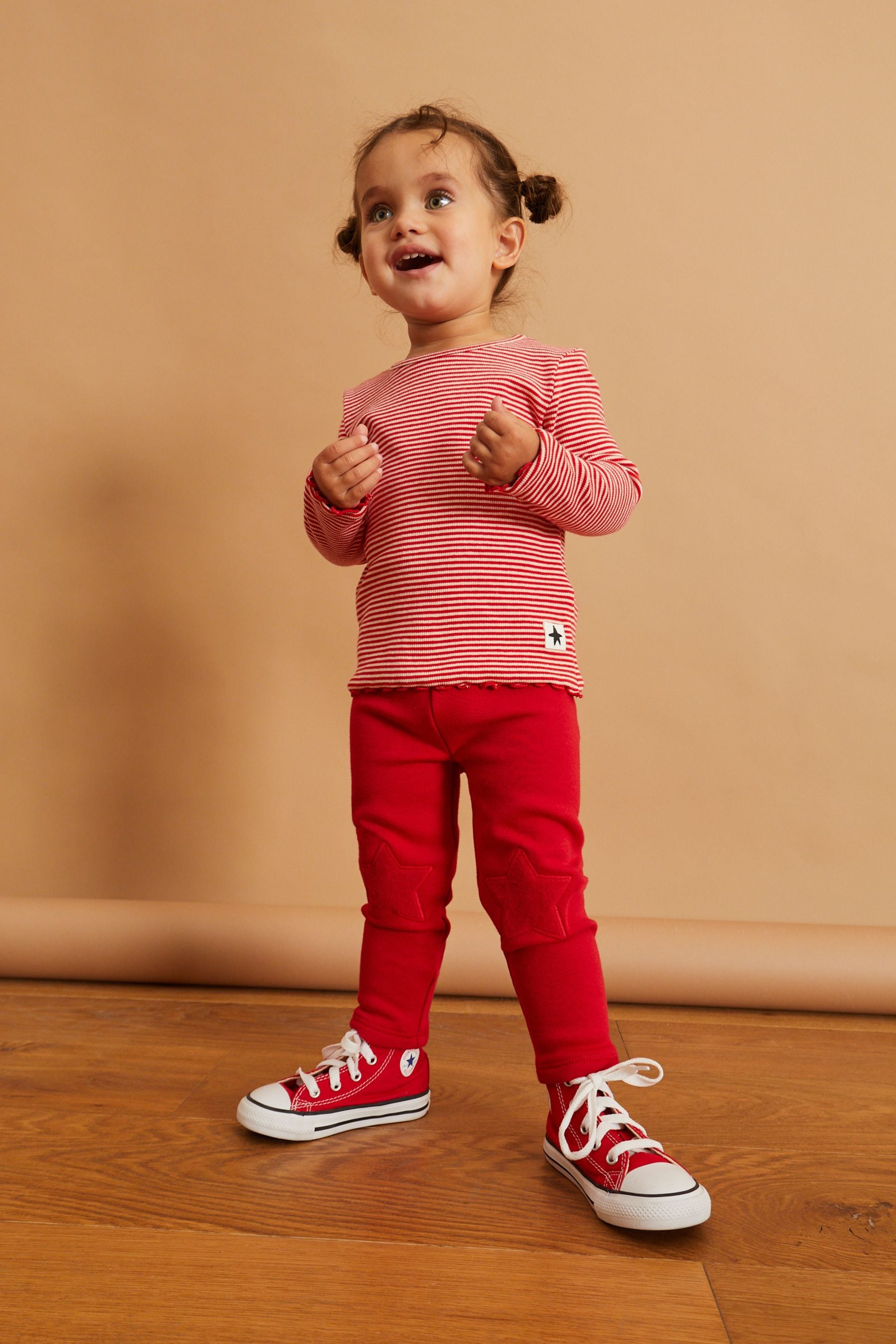 Red Cosy Fleece Lined Leggings (3mths-7yrs)