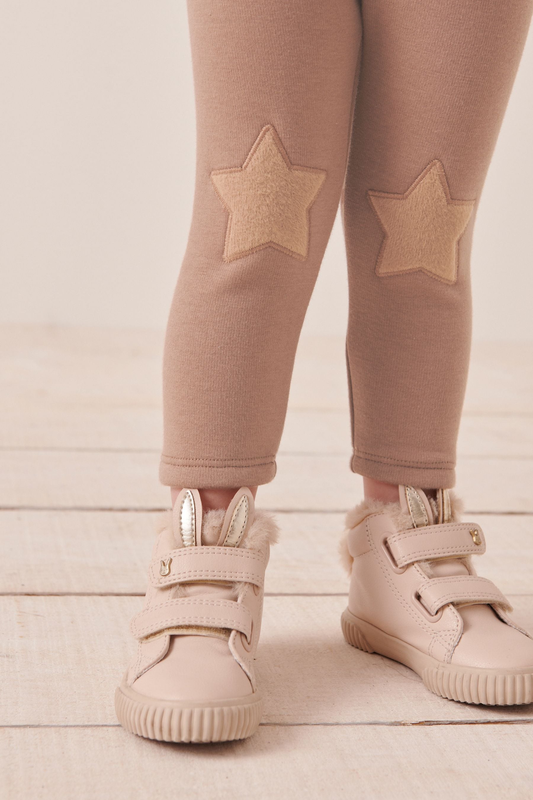 Neutral Cosy Fleece Lined Leggings (3mths-7yrs)