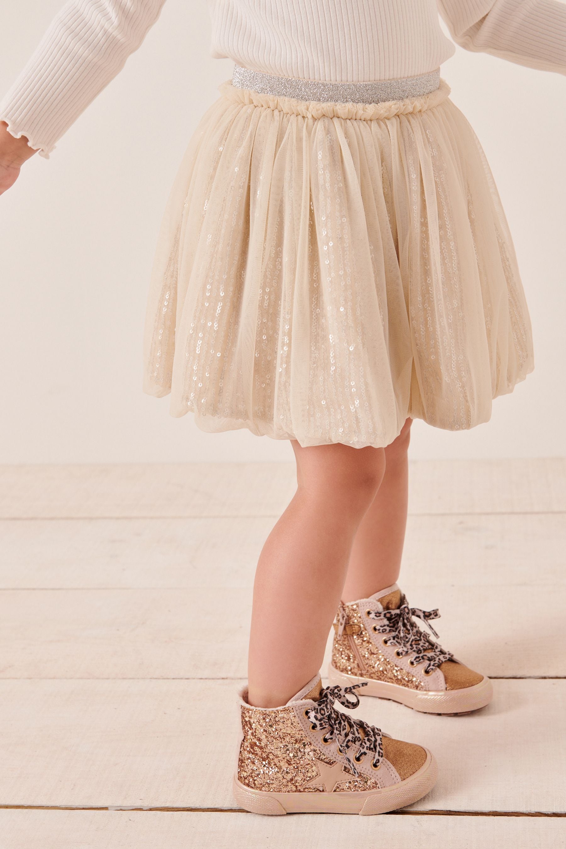 Champagne Gold Sequin Tutu Skirt (3mths-7yrs)