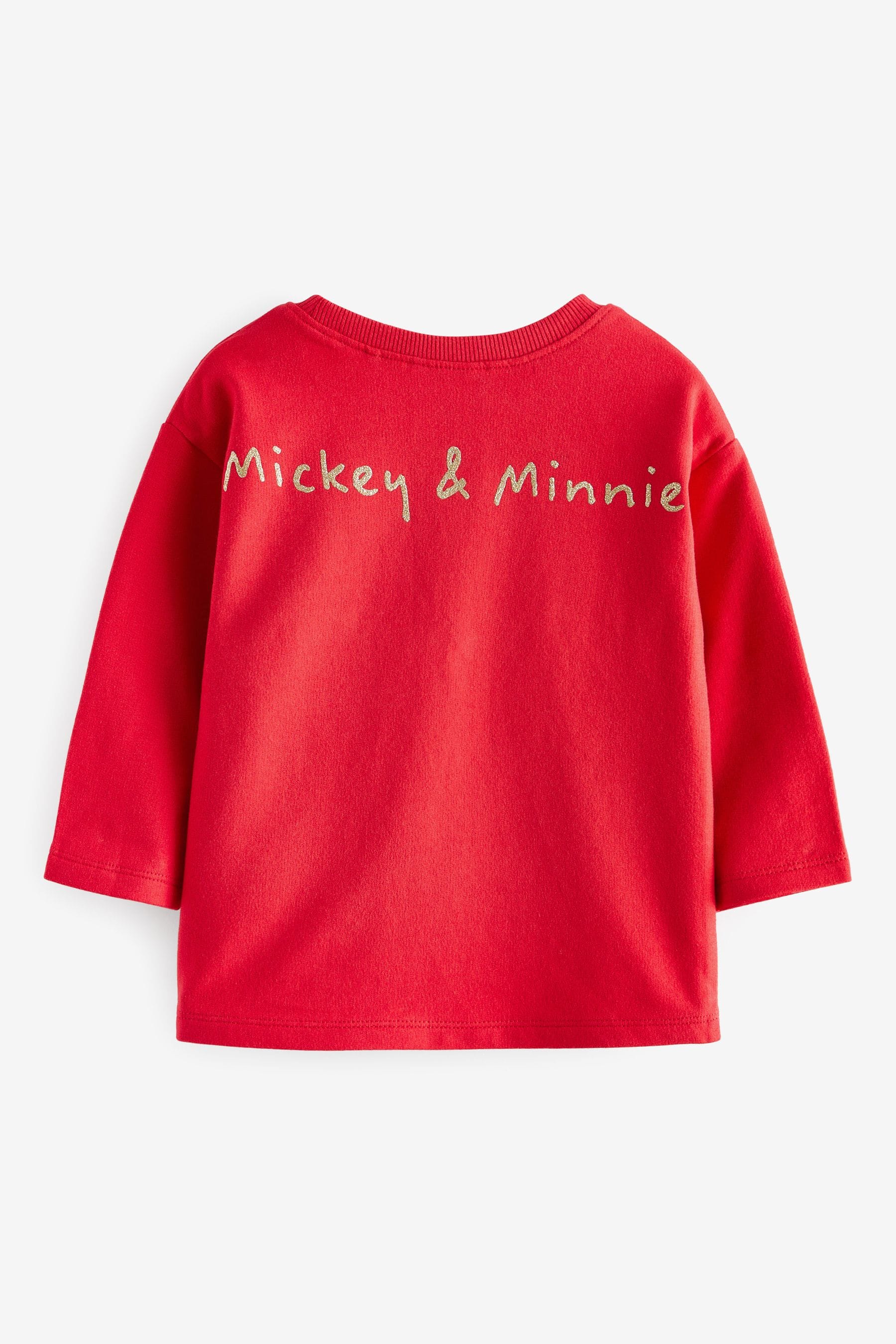 Red Disney Christmas Mickey & Minnie Mouse T-Shirt (9mths-7yrs)