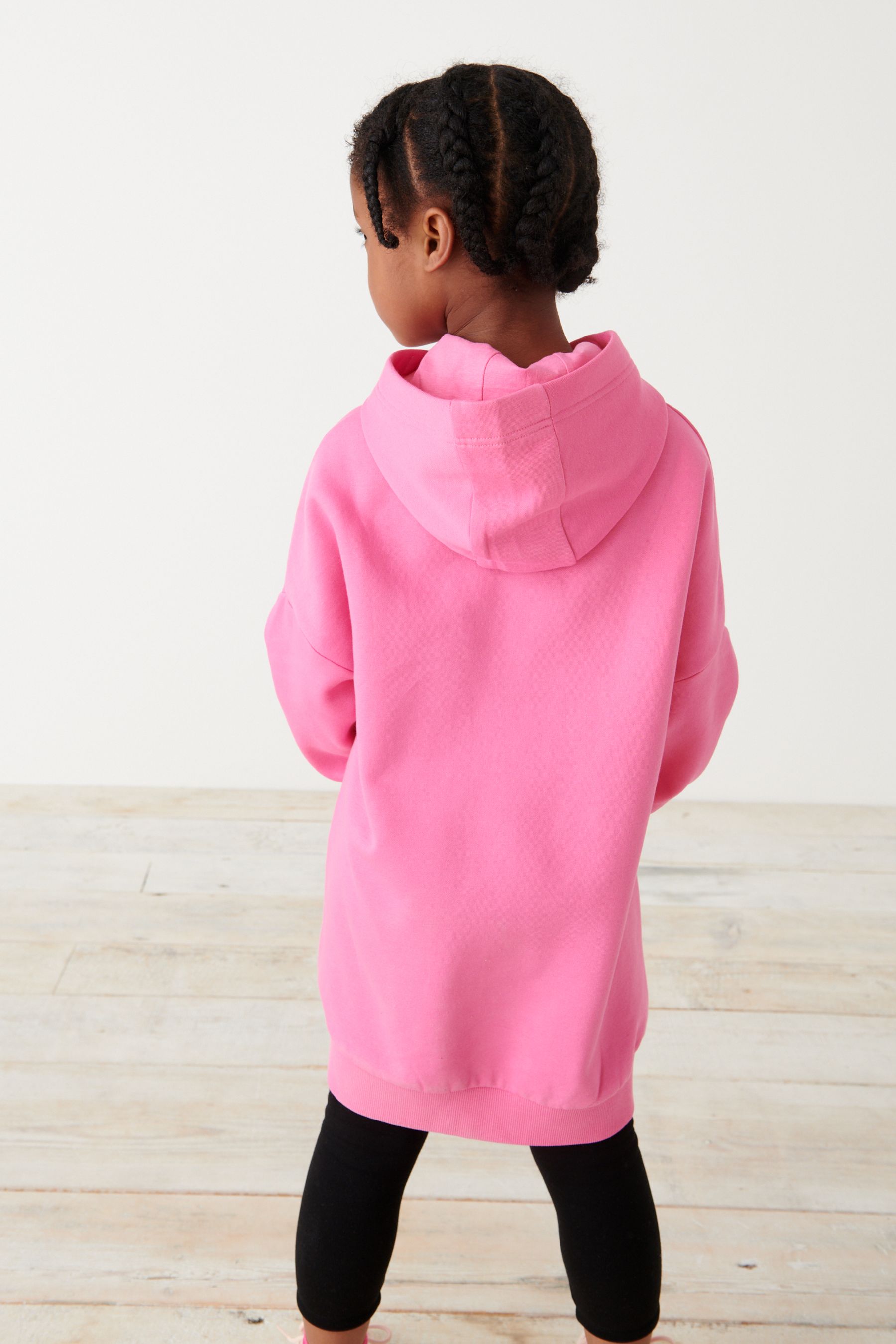 Pink Love Hoodie Dress (3-16yrs)