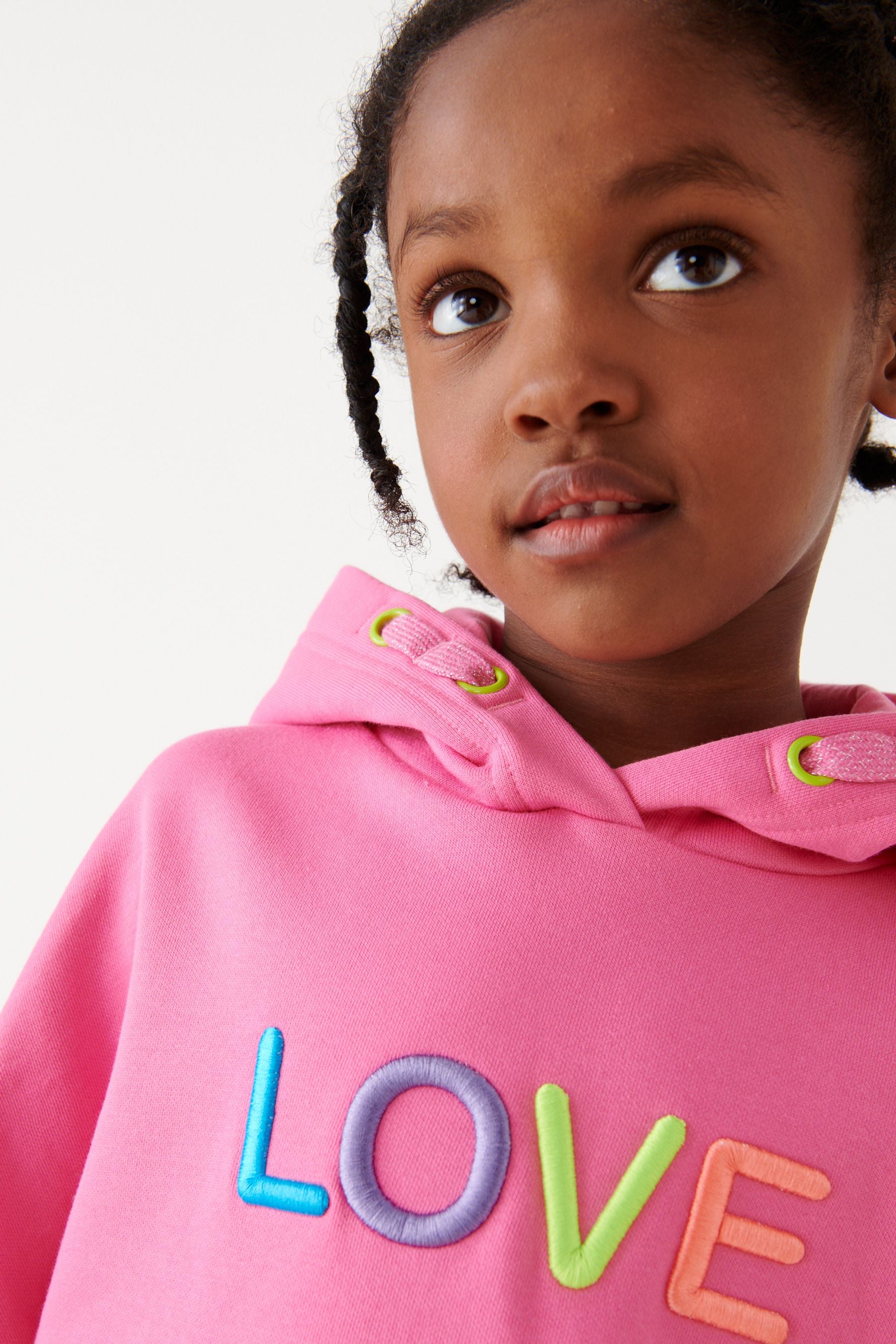 Pink Love Hoodie Dress (3-16yrs)