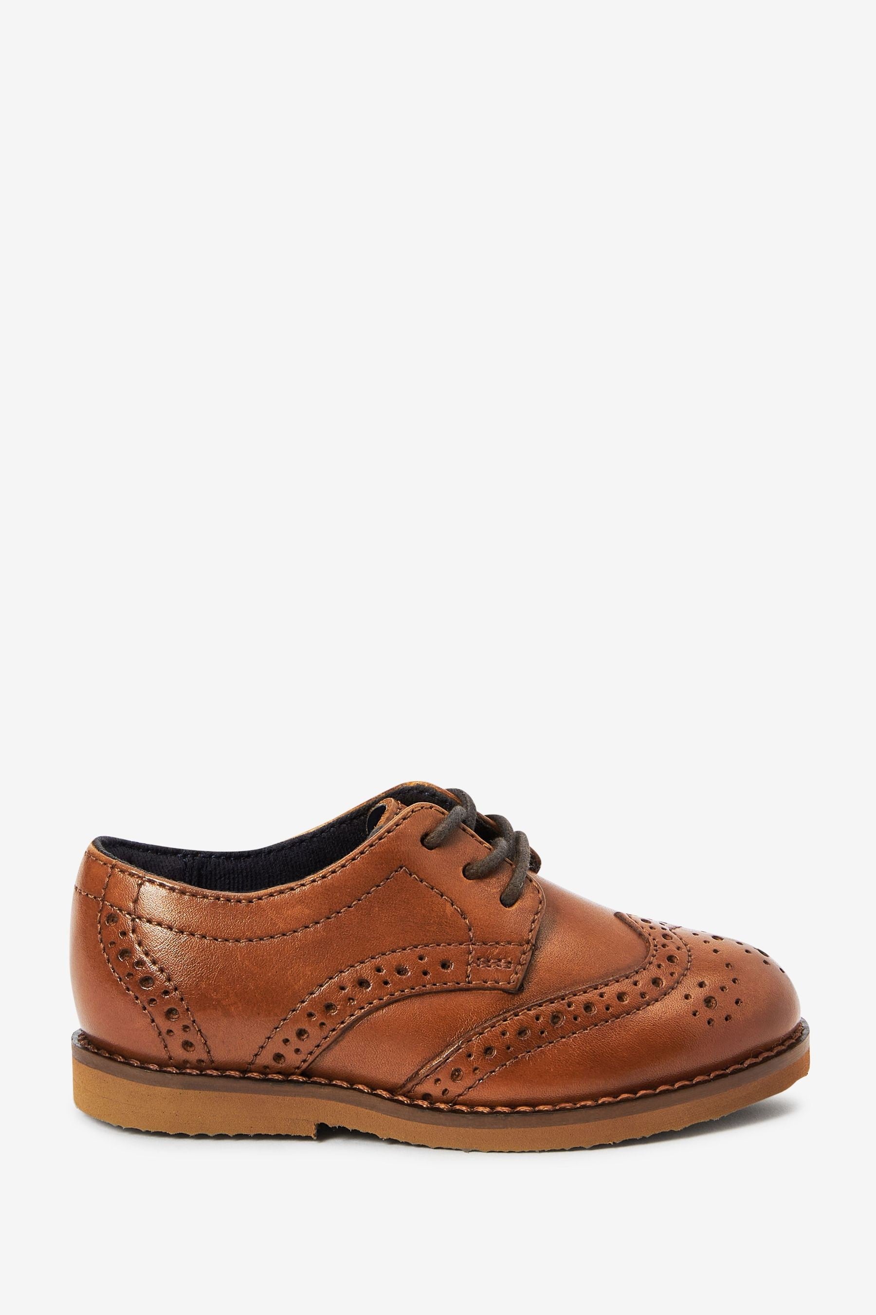 Tan/Brown Smart Leather Brogues Shoes