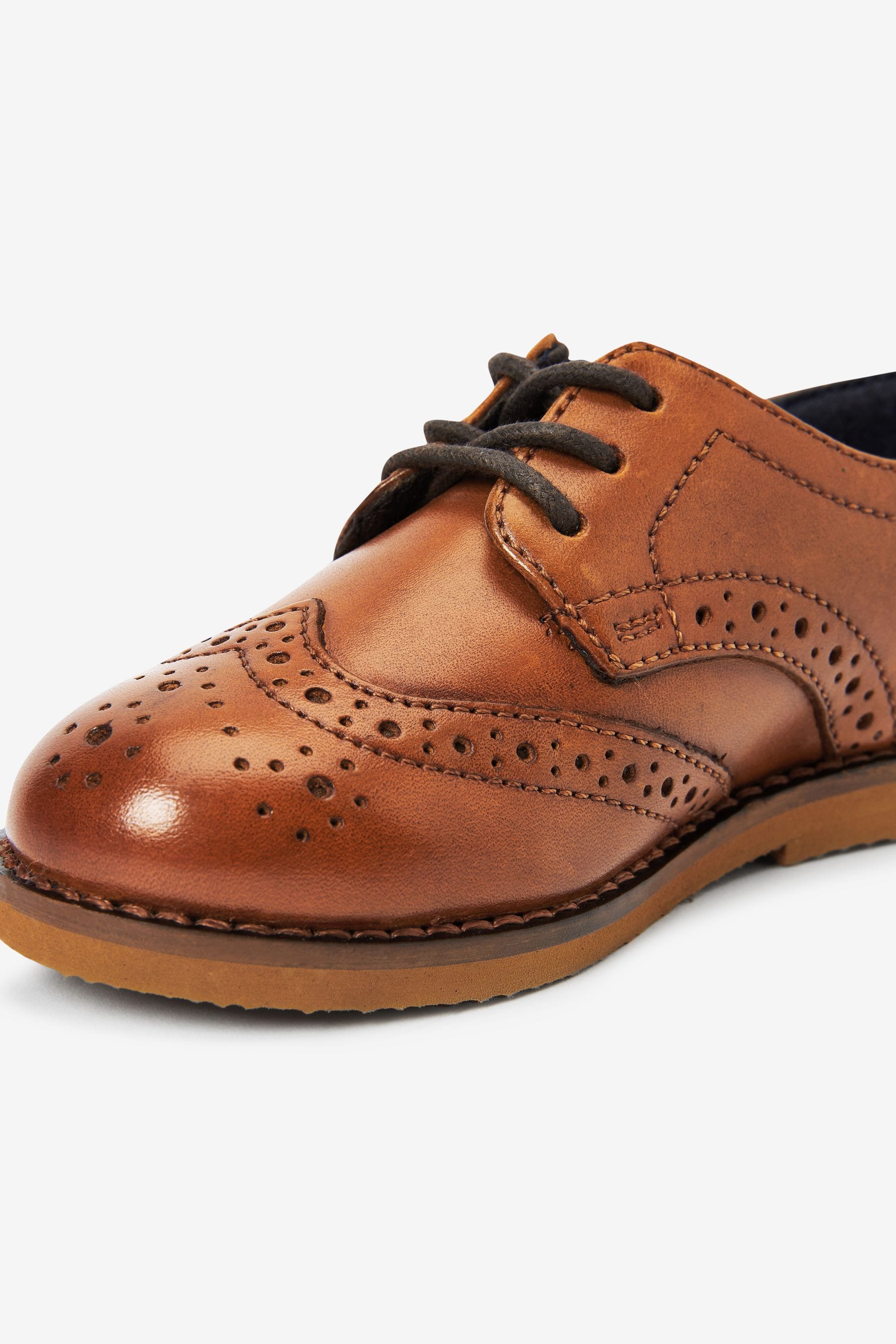 Tan/Brown Smart Leather Brogues Shoes