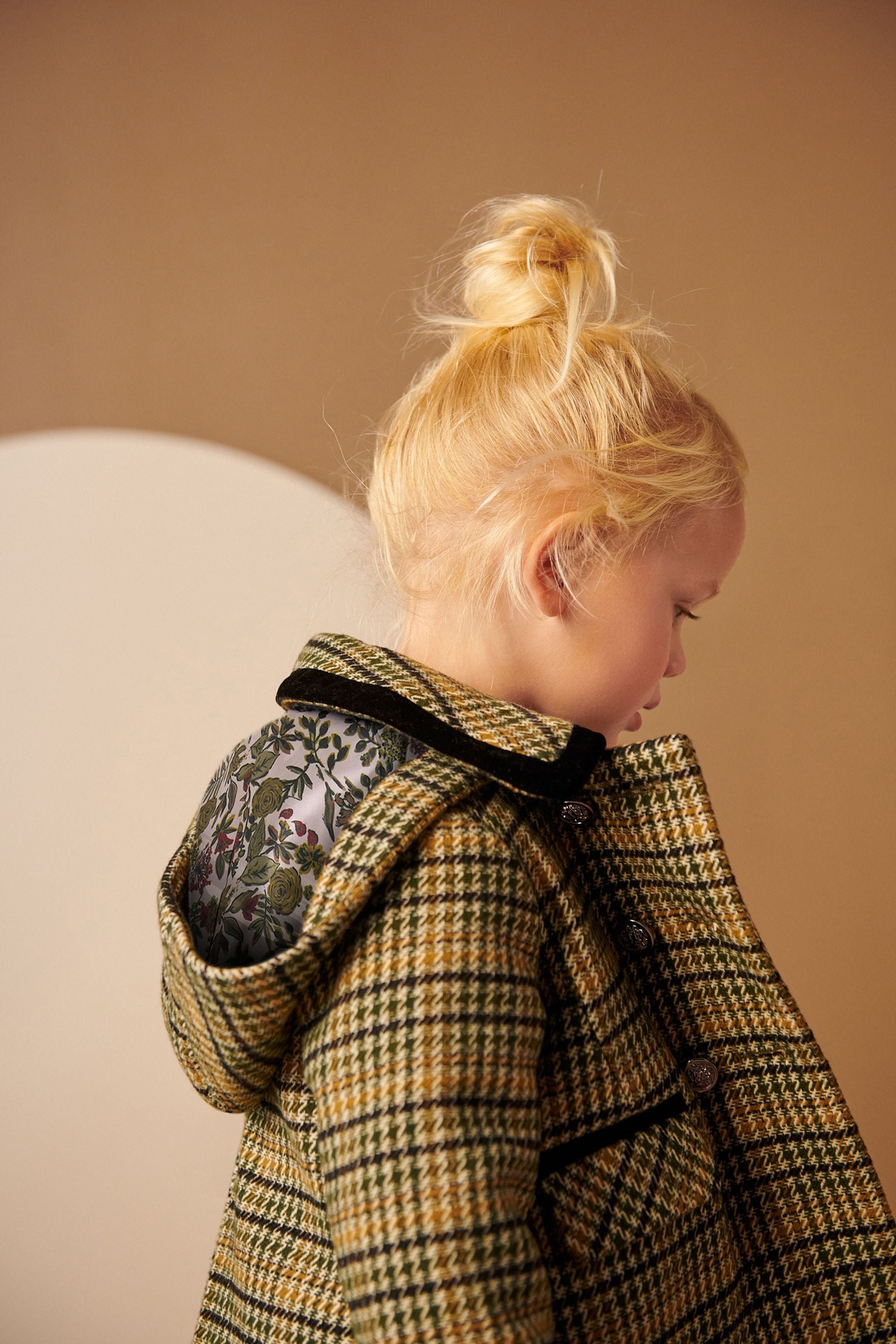 Green Heritage Check Coat With Wool Mix (3mths-7yrs)