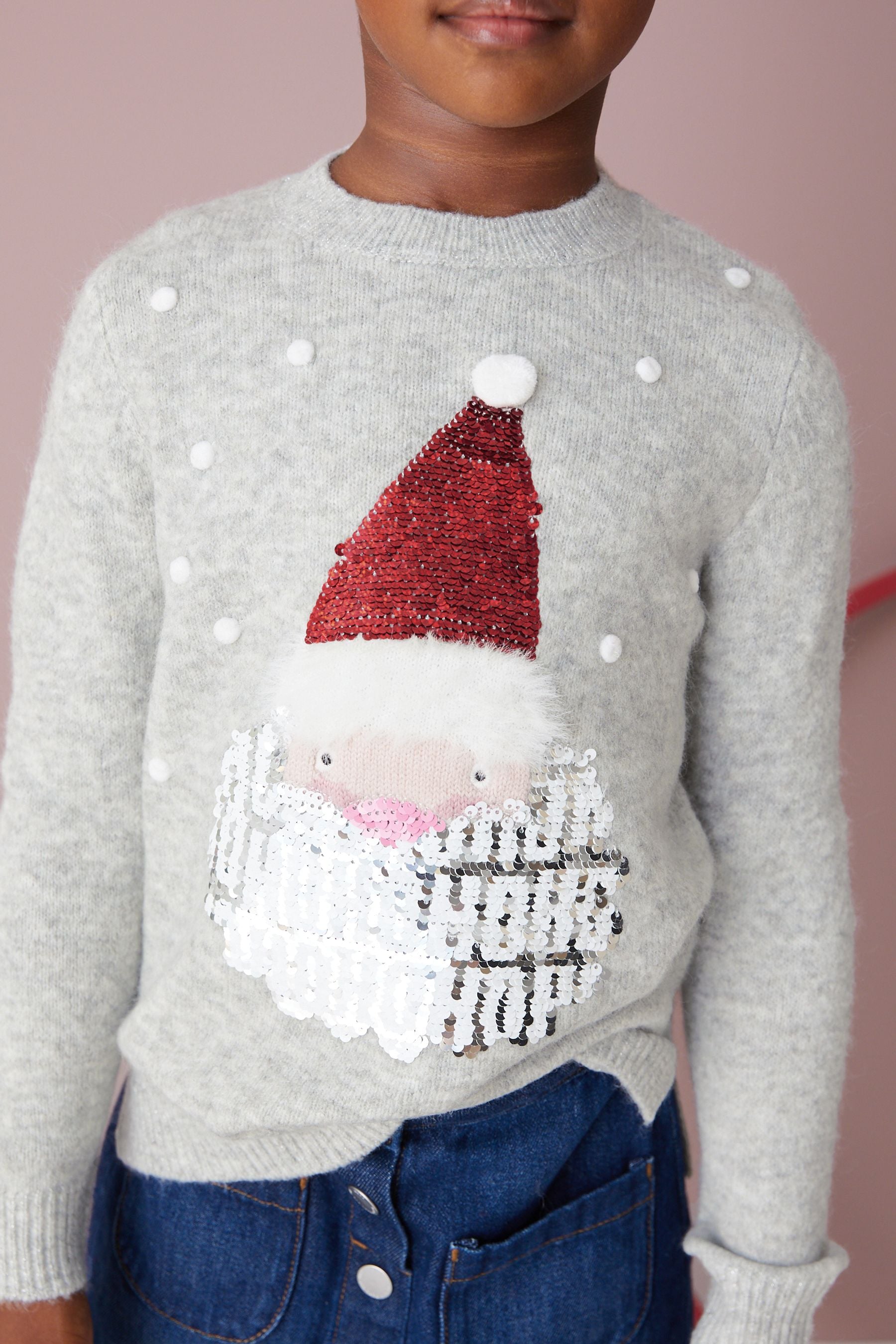 Grey Christmas Jumper (3-16yrs)