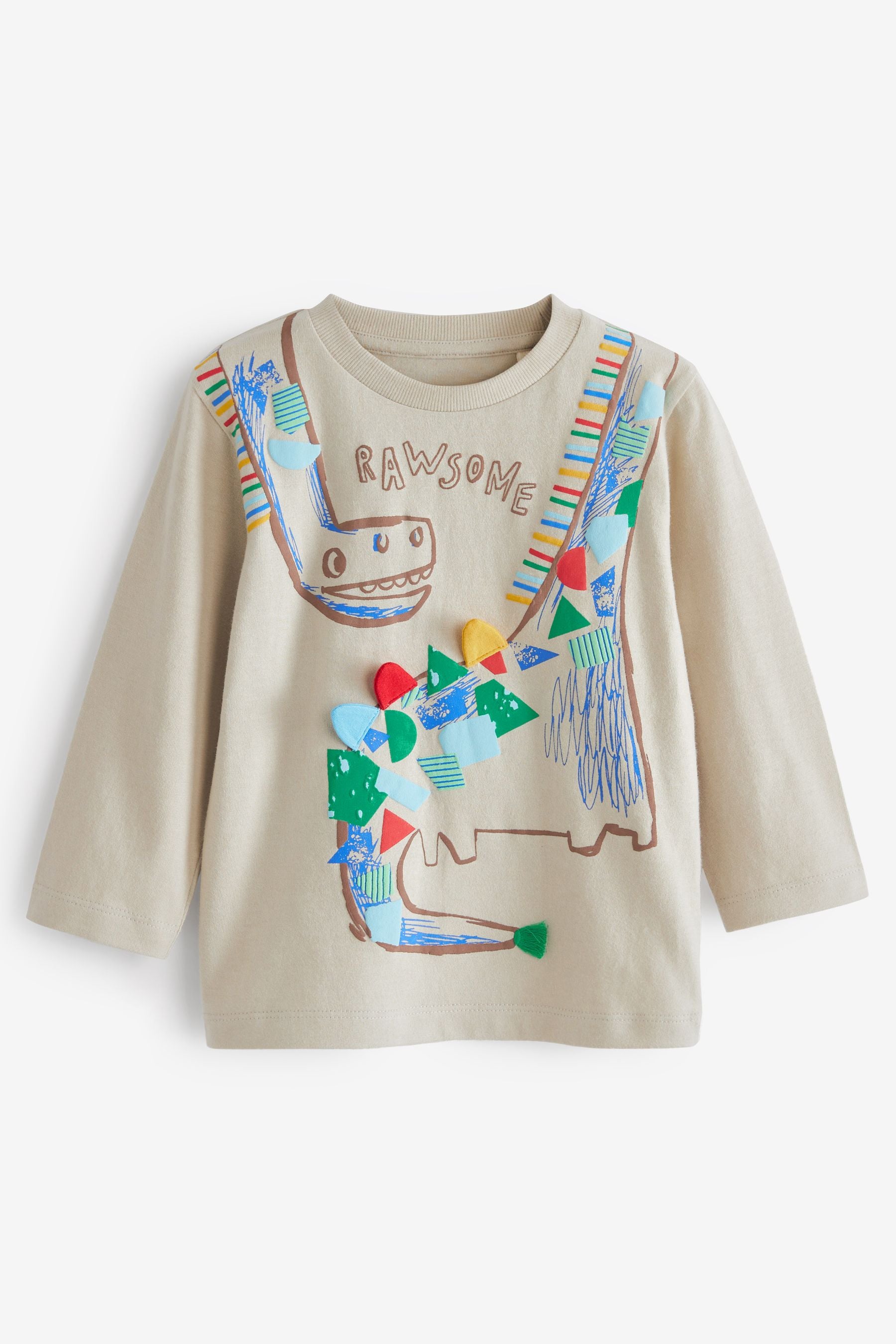 Long Sleeve Dinosaur T-Shirt (3mths-7yrs)