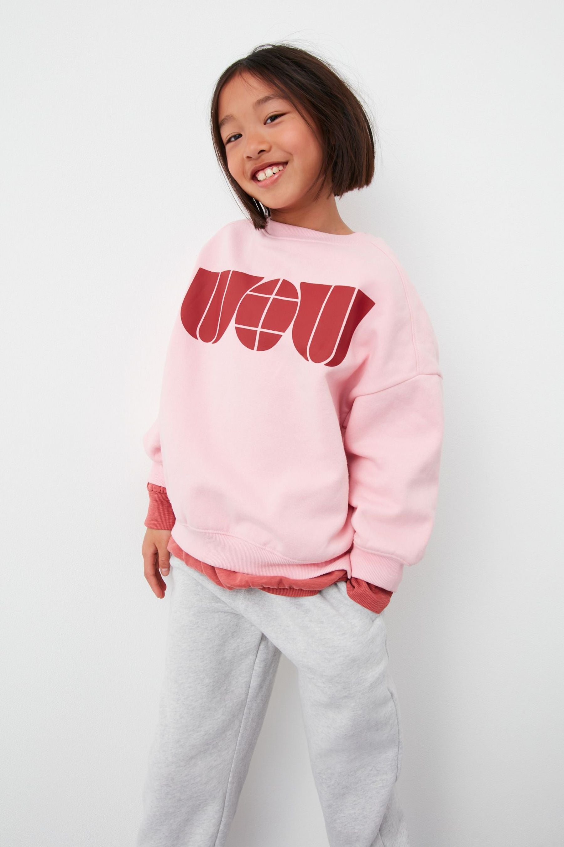 Pink Graphic Sweatshirt (3-16yrs)