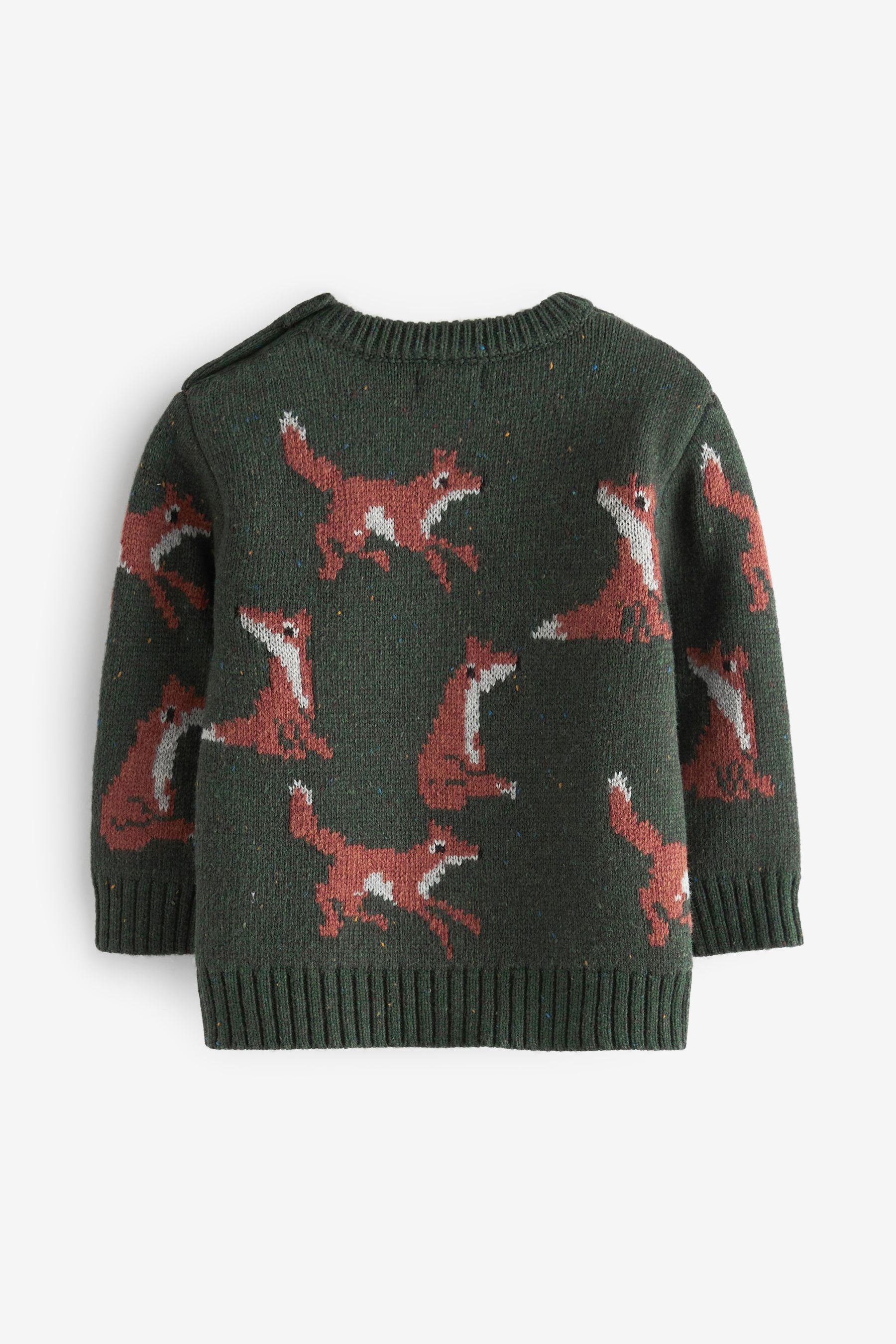 Green Animal Character Jumper (3mths-7yrs)