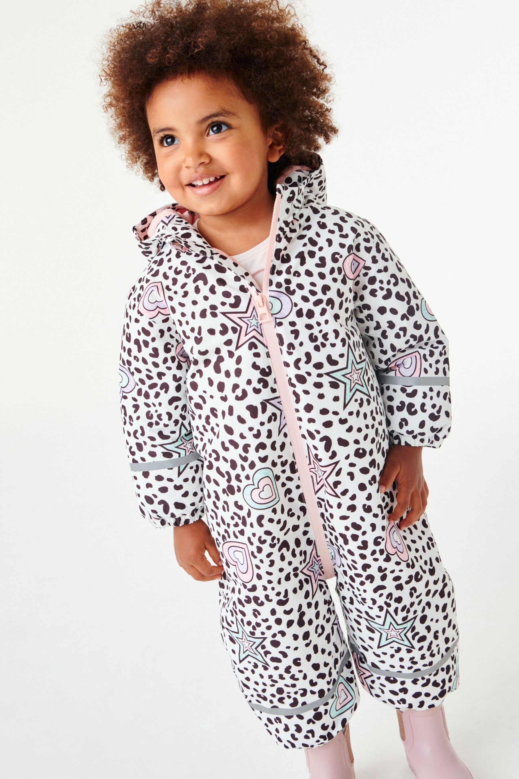 Multi Pastel Leopard Shower Resistant Snowsuit (3mths-7yrs)