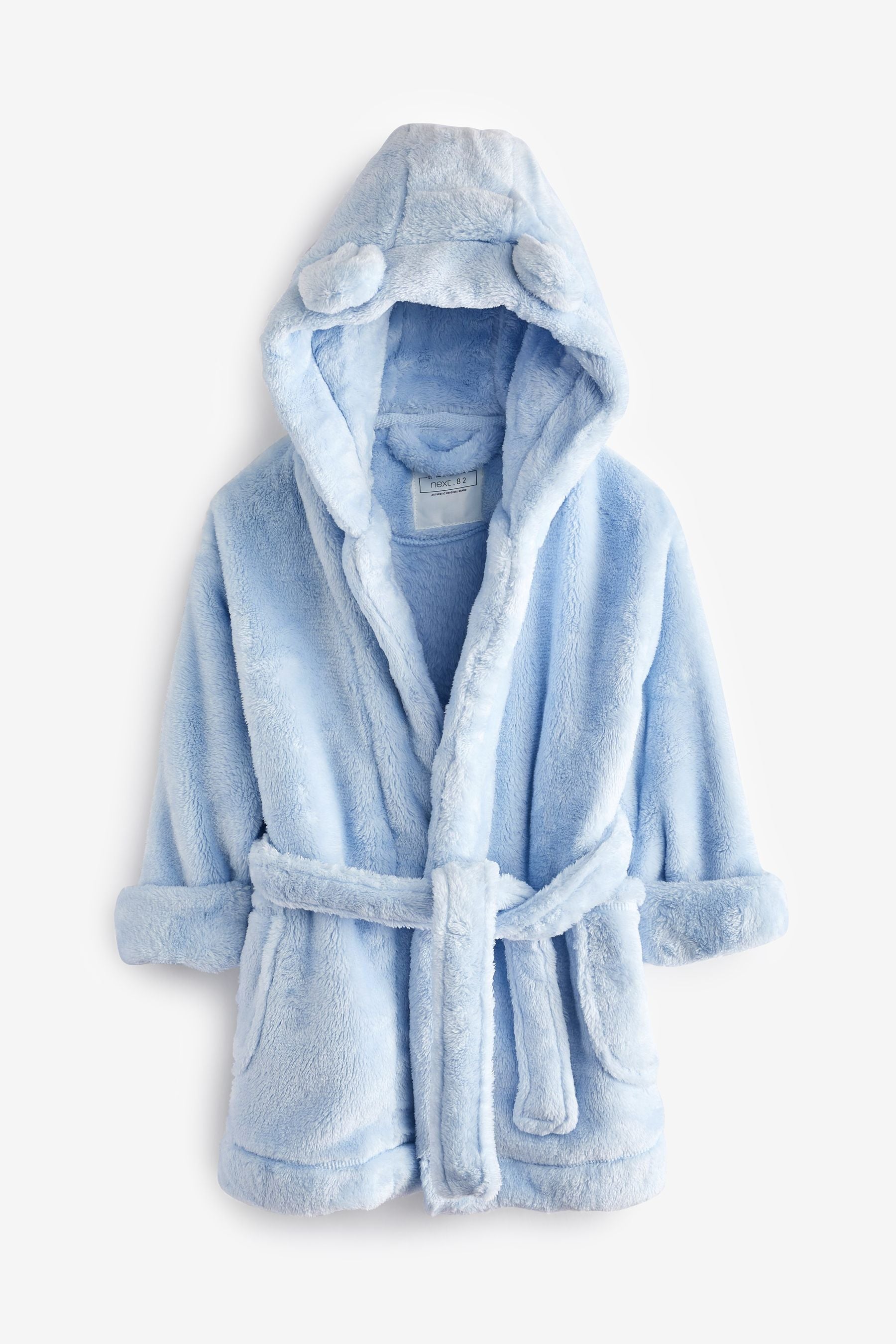 Blue Bear Ears Soft Touch Fleece Dressing Gown (9mths-12yrs)