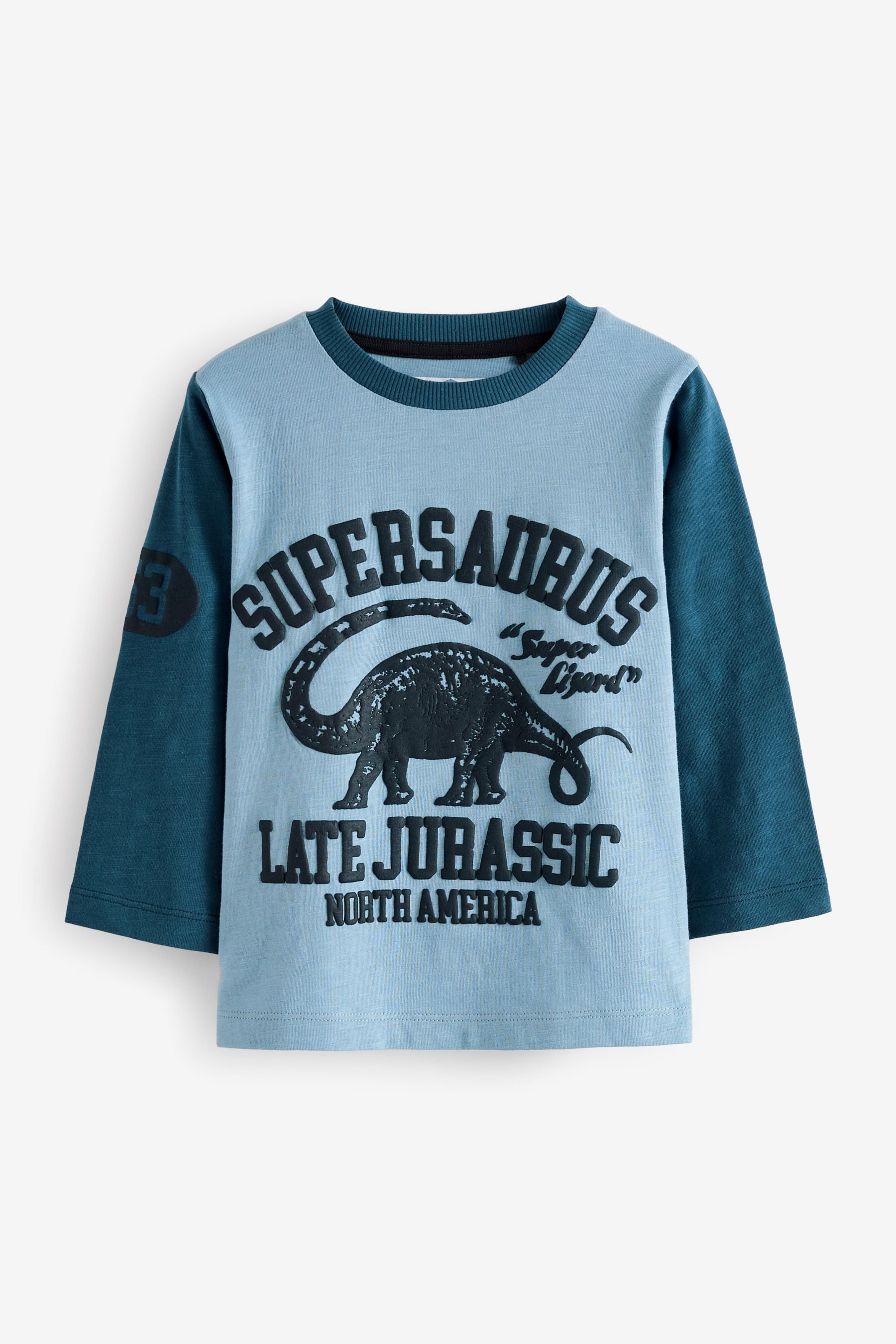 Blue Jurassic Long Sleeve Character T-Shirt (3mths-7yrs)