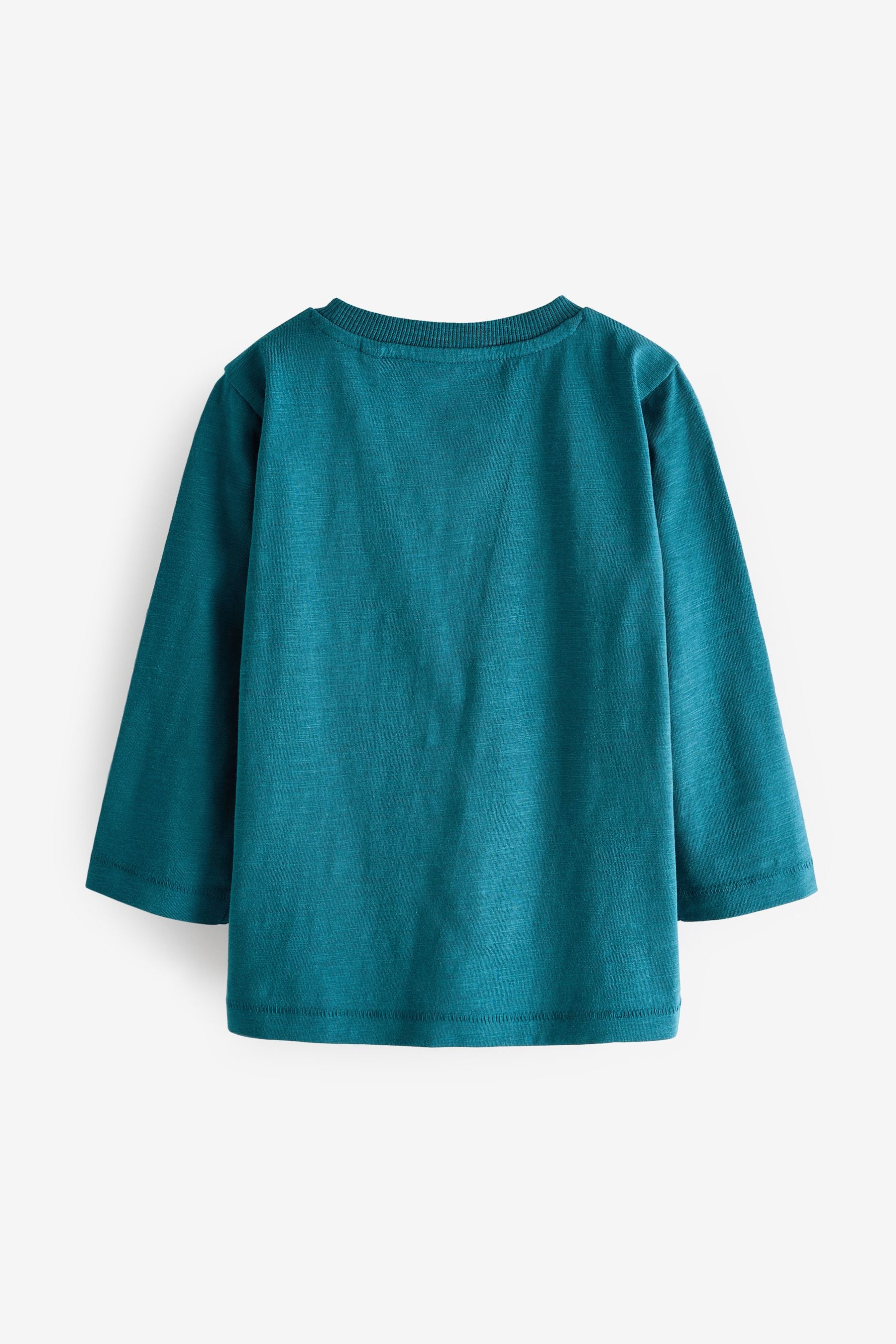 Teal Blue Digger Long Sleeve Character T-Shirt (3mths-7yrs)