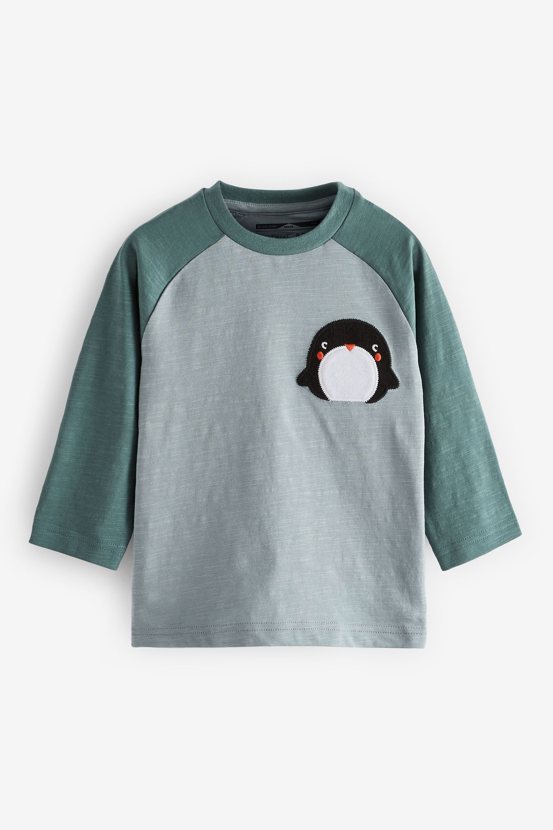 Blue/Grey Arctic Animals 3 Pack Long Sleeve Character T-Shirts (3mths-7yrs)