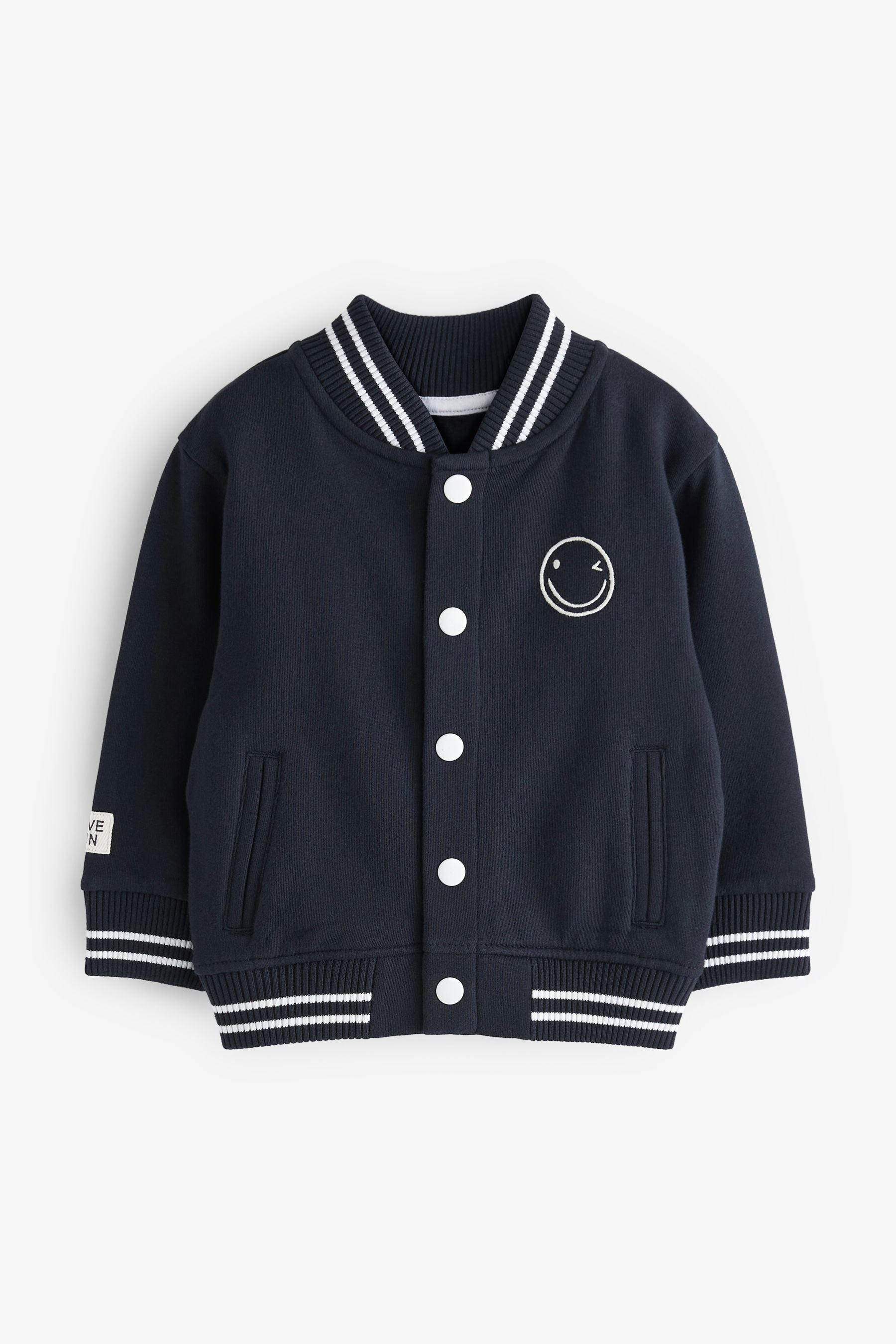 Navy Blue Letterman Jacket (3mths-7yrs)