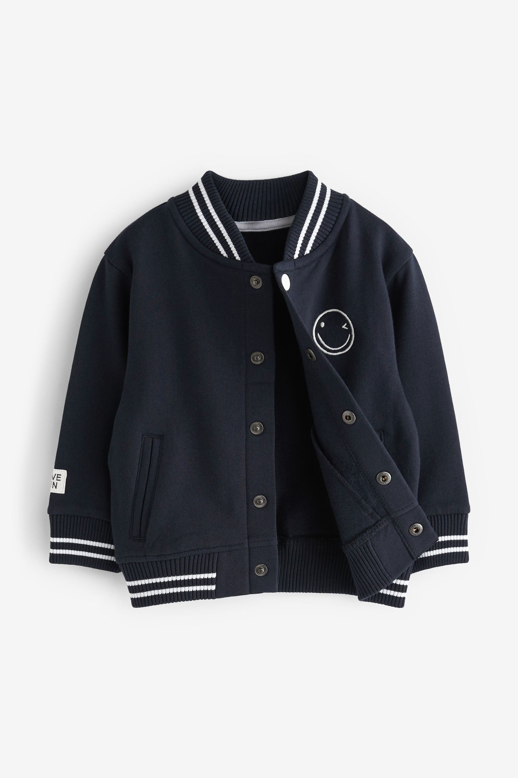 Navy Blue Letterman Jacket (3mths-7yrs)