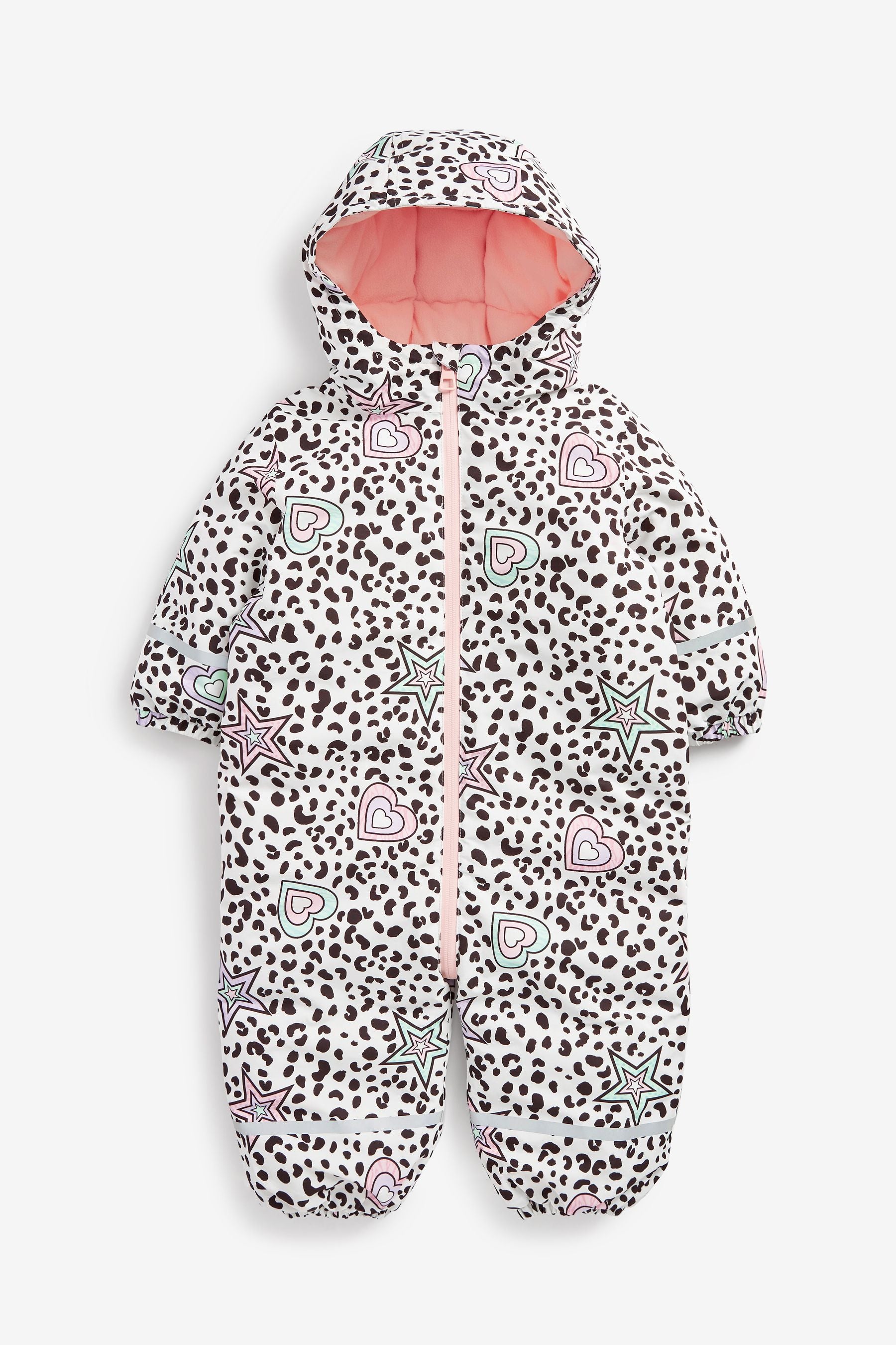 Multi Pastel Leopard Shower Resistant Snowsuit (3mths-7yrs)