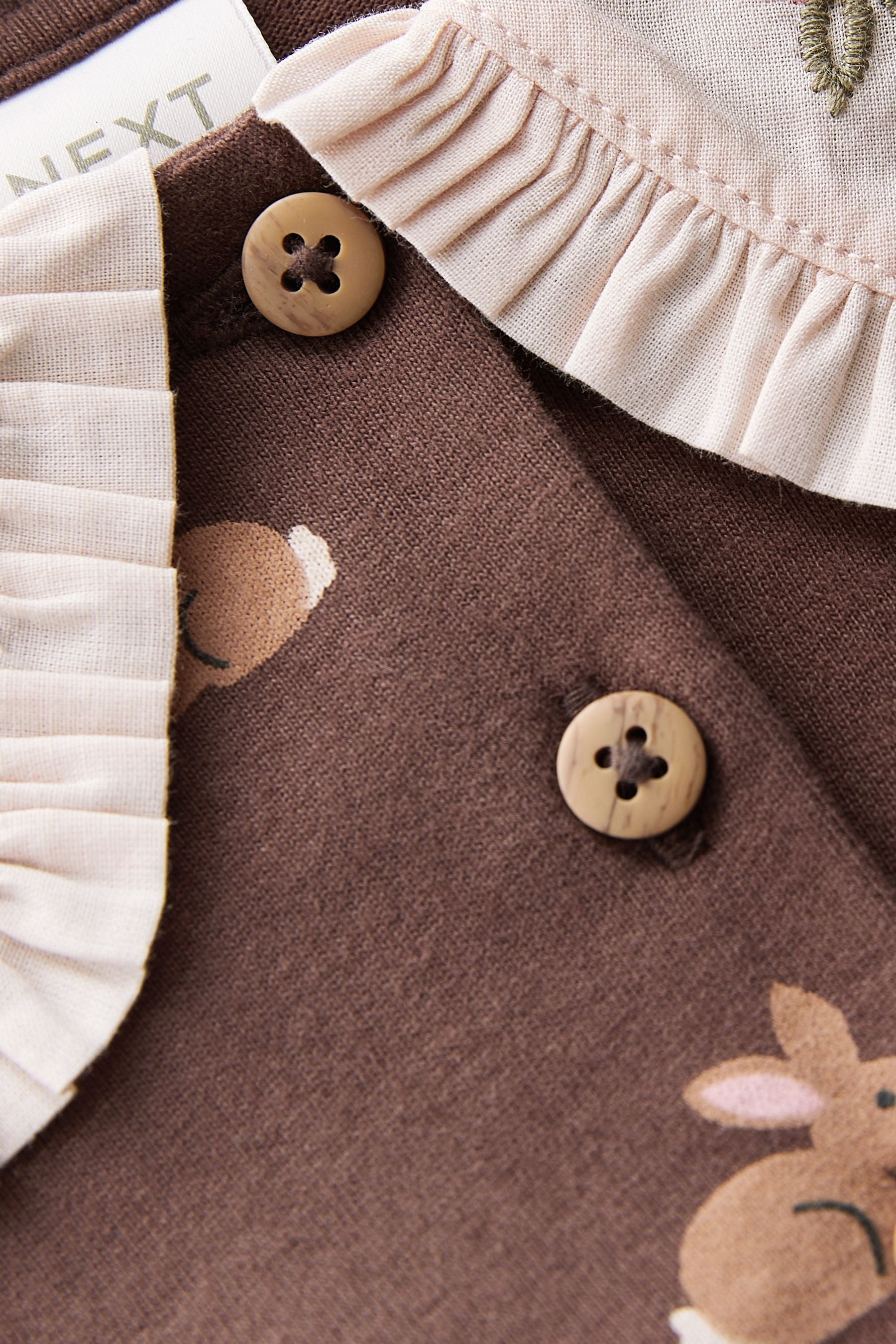 Brown Bunny Long Sleeve Tea Dress (3mths-7yrs)