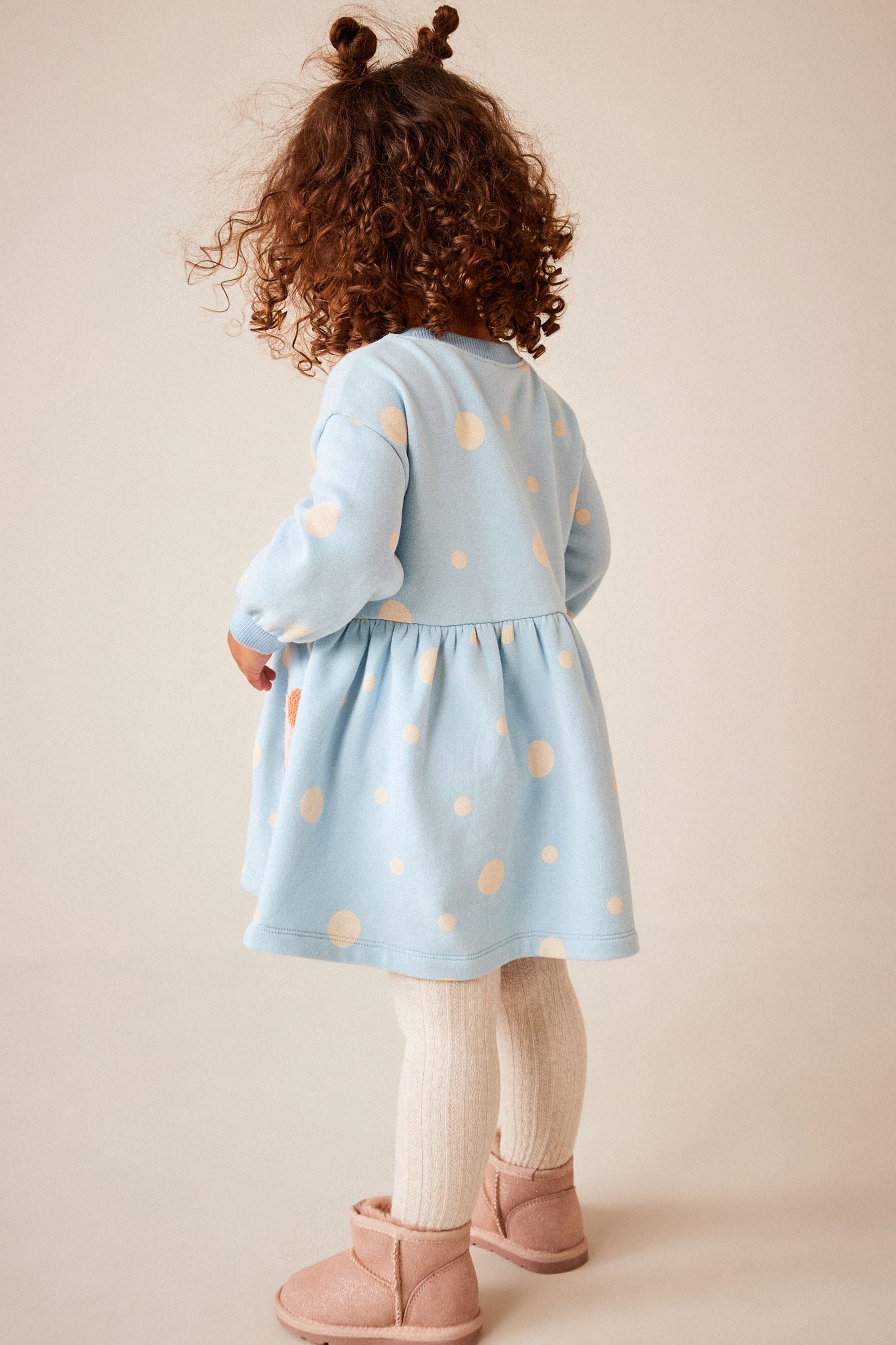 Blue Character Sweat Dress (3mths-7yrs)