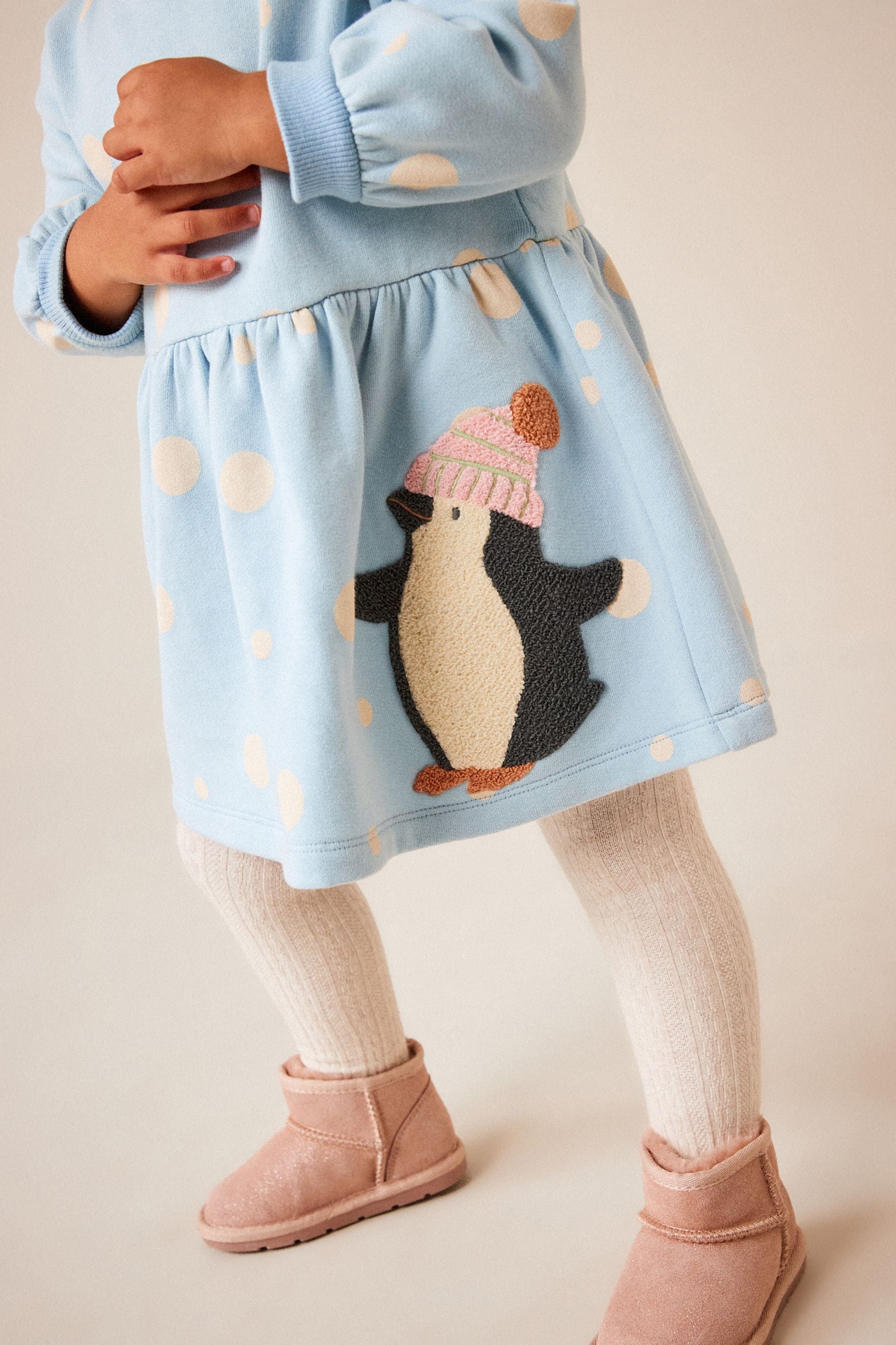 Blue Character Sweat Dress (3mths-7yrs)