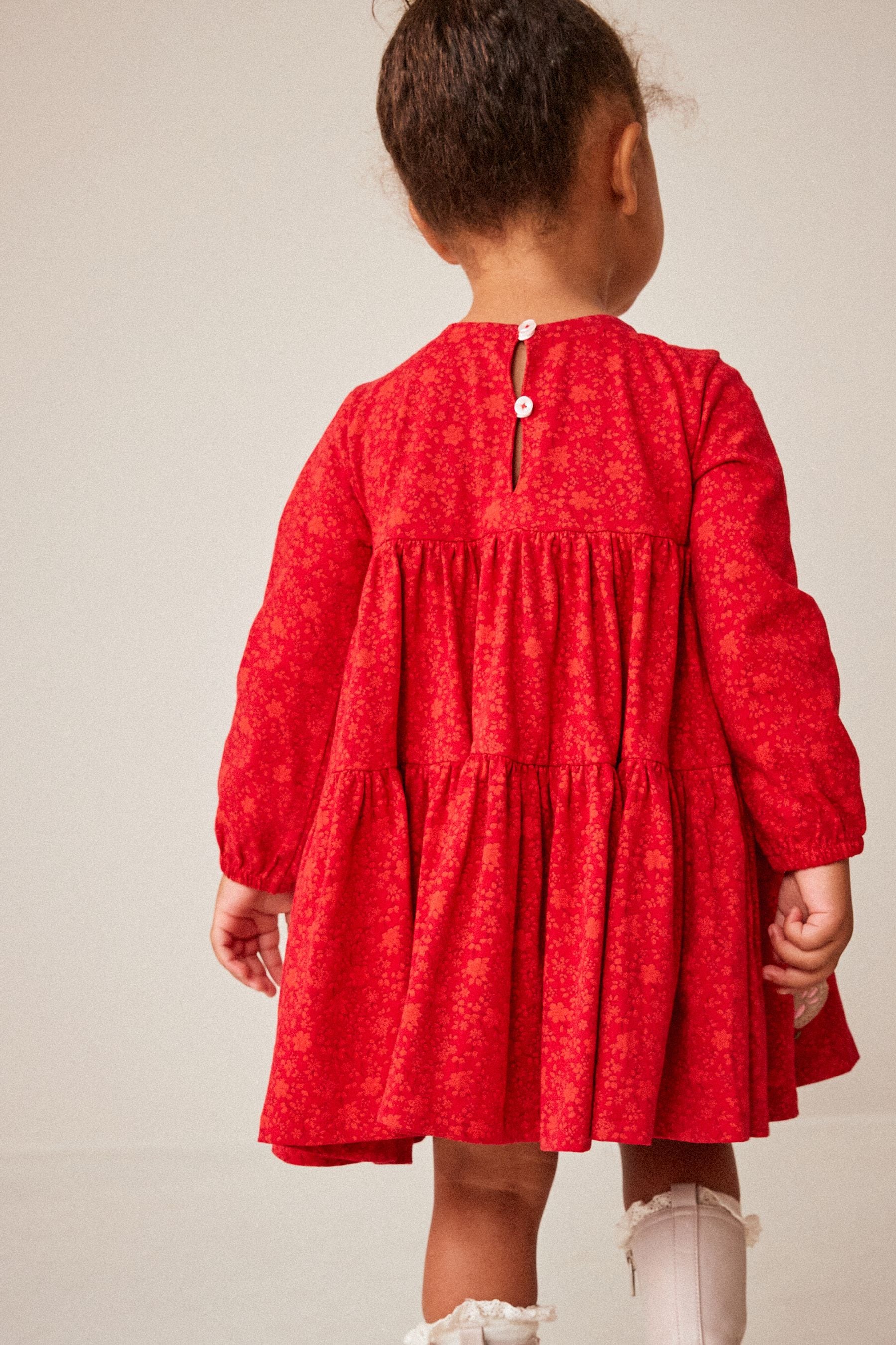 Red Mouse Appliquéée Tiered Dress (3mths-7yrs)