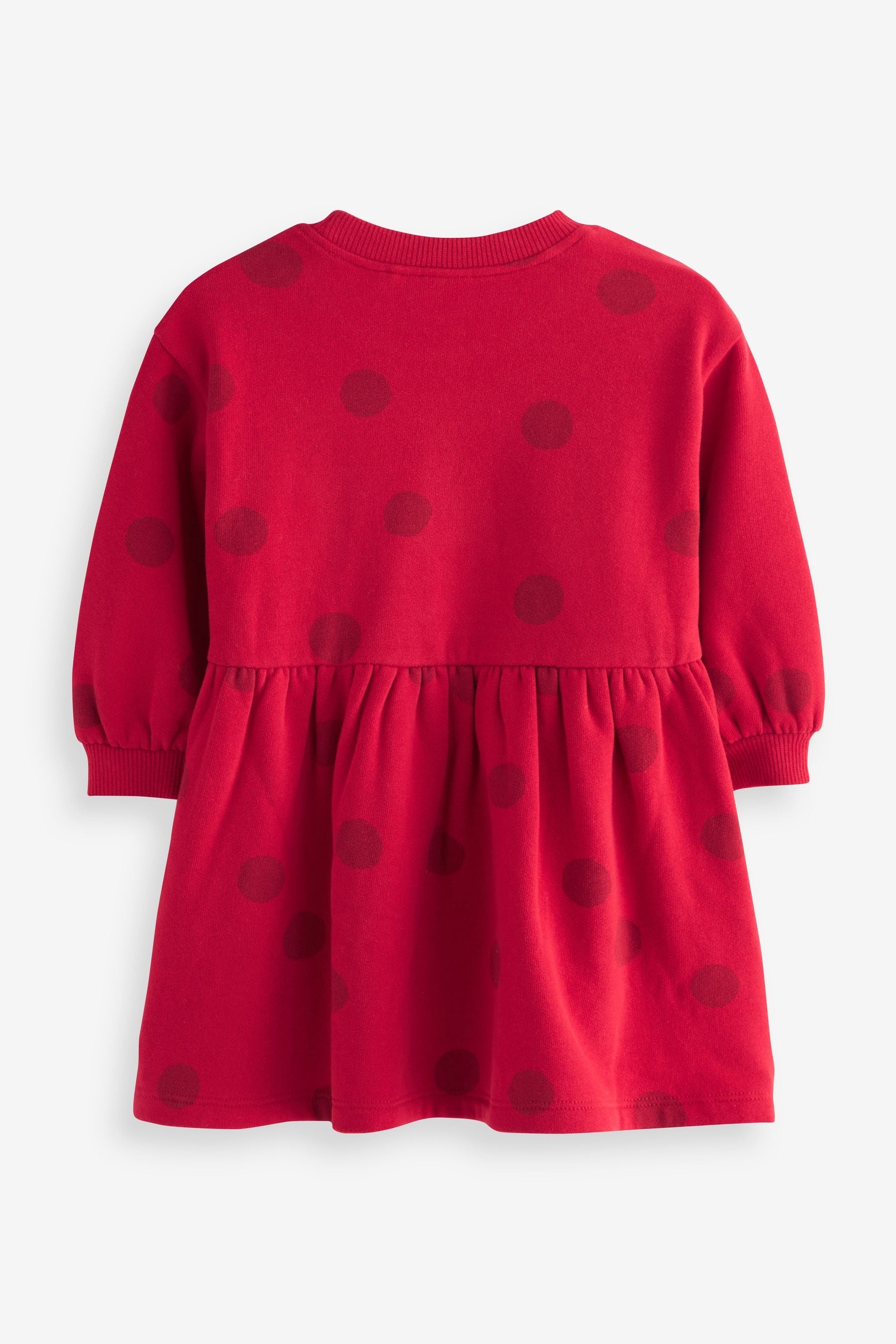 Red Christmas Character Sweat Dress (3mths-7yrs)