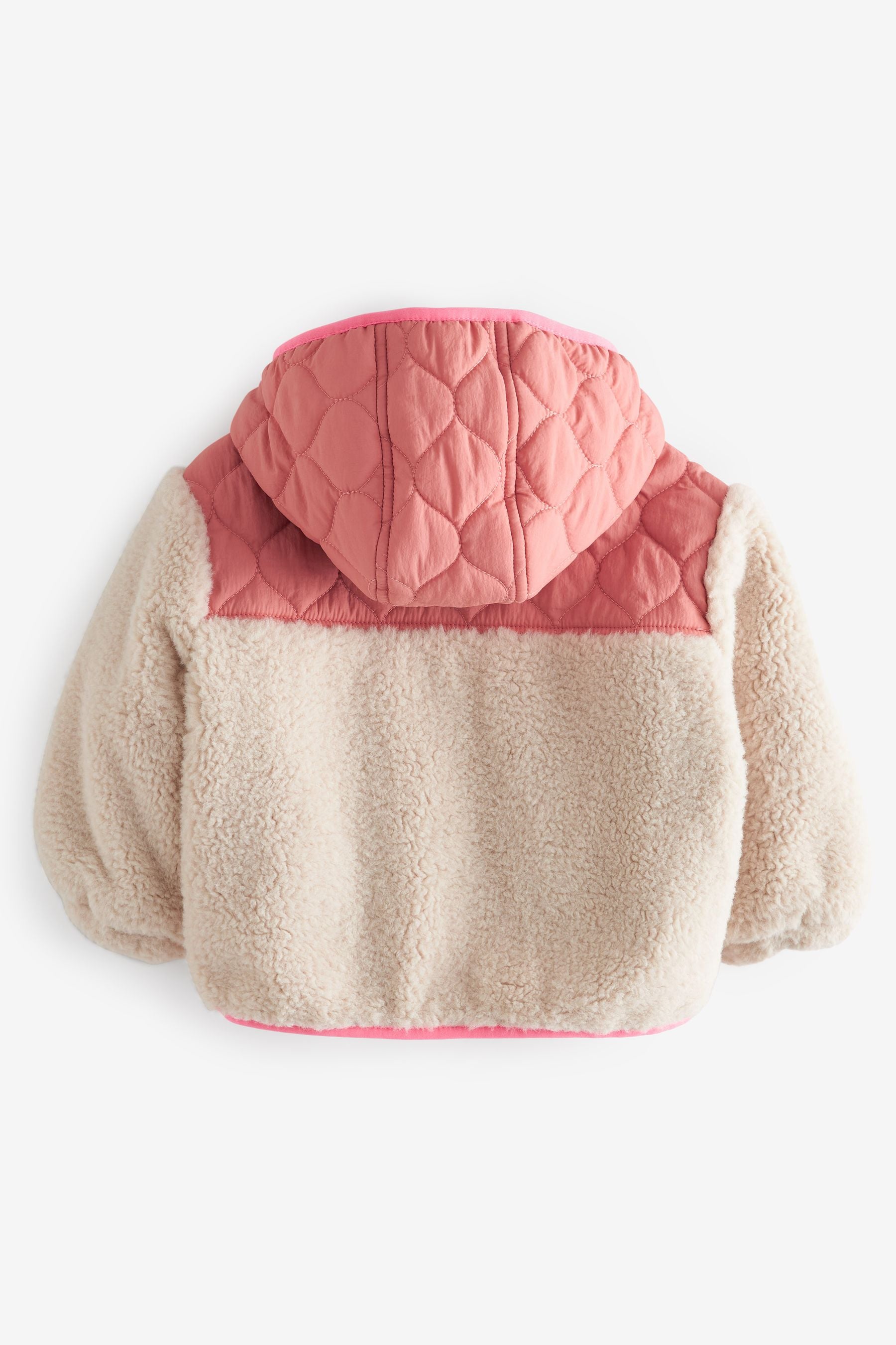 Cream/Pink Nylon Mix Jacket (12mths-7yrs)