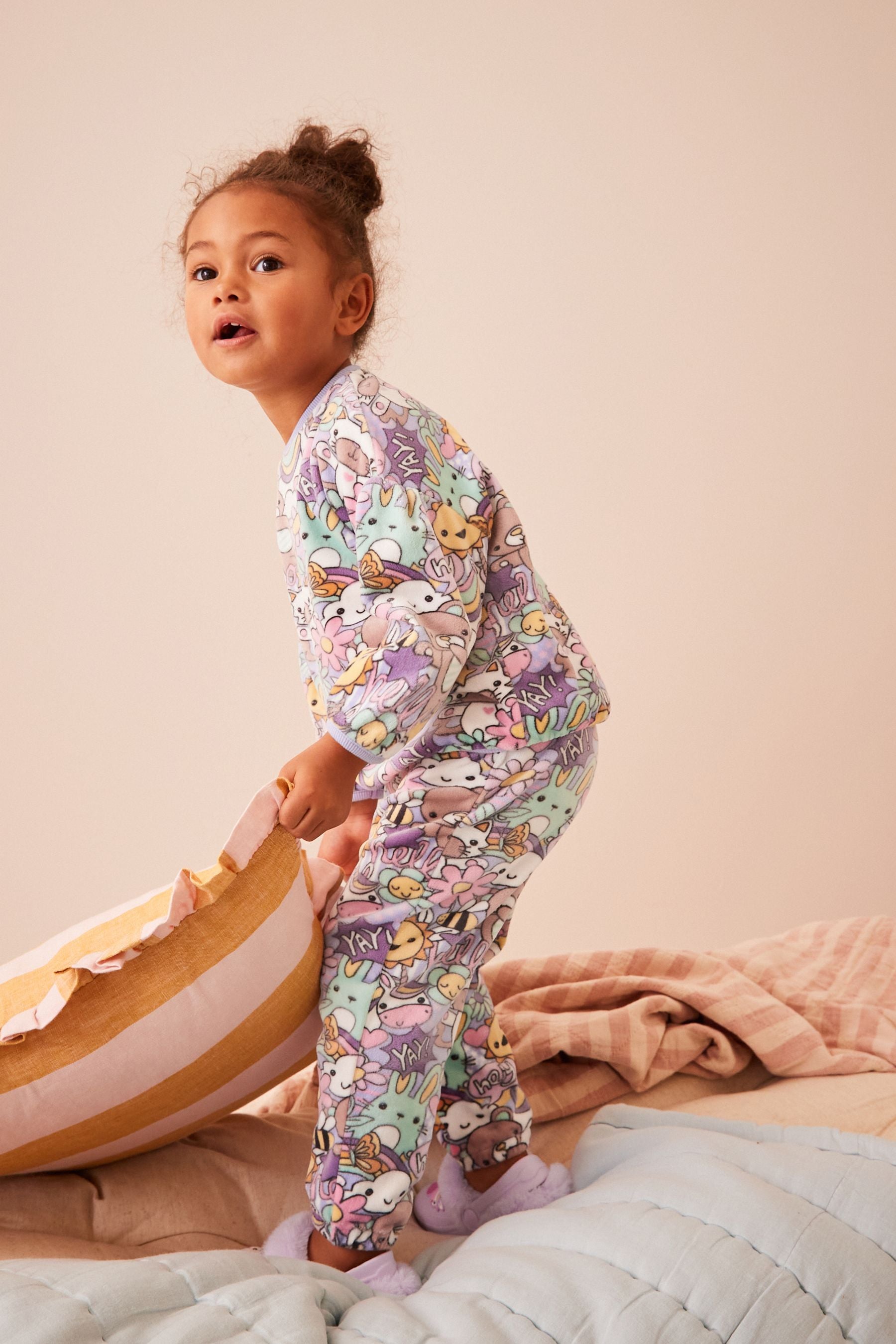 Multi Character Cosy Fleece Pyjamas (3-16yrs)