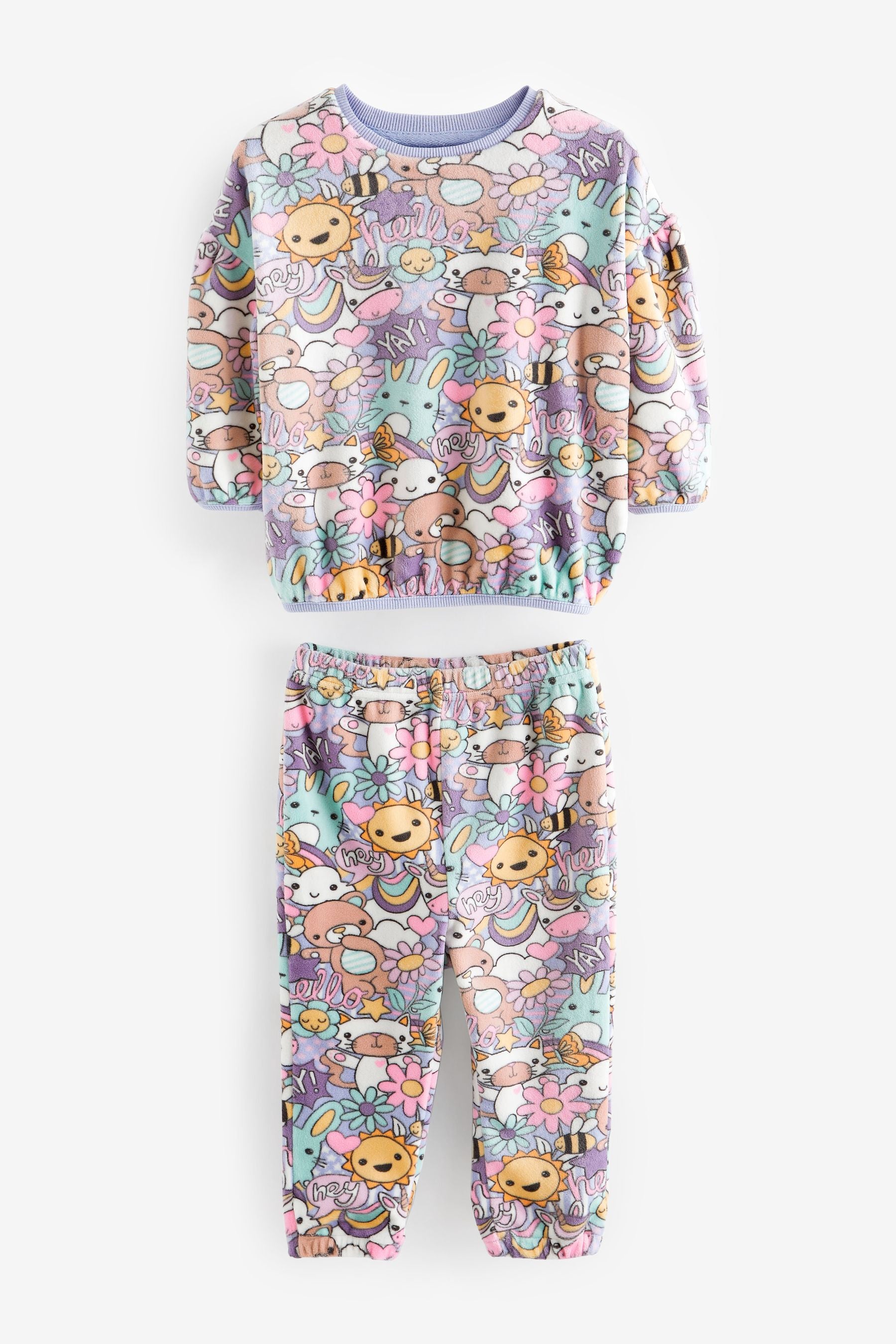 Multi Character Cosy Fleece Pyjamas (3-16yrs)