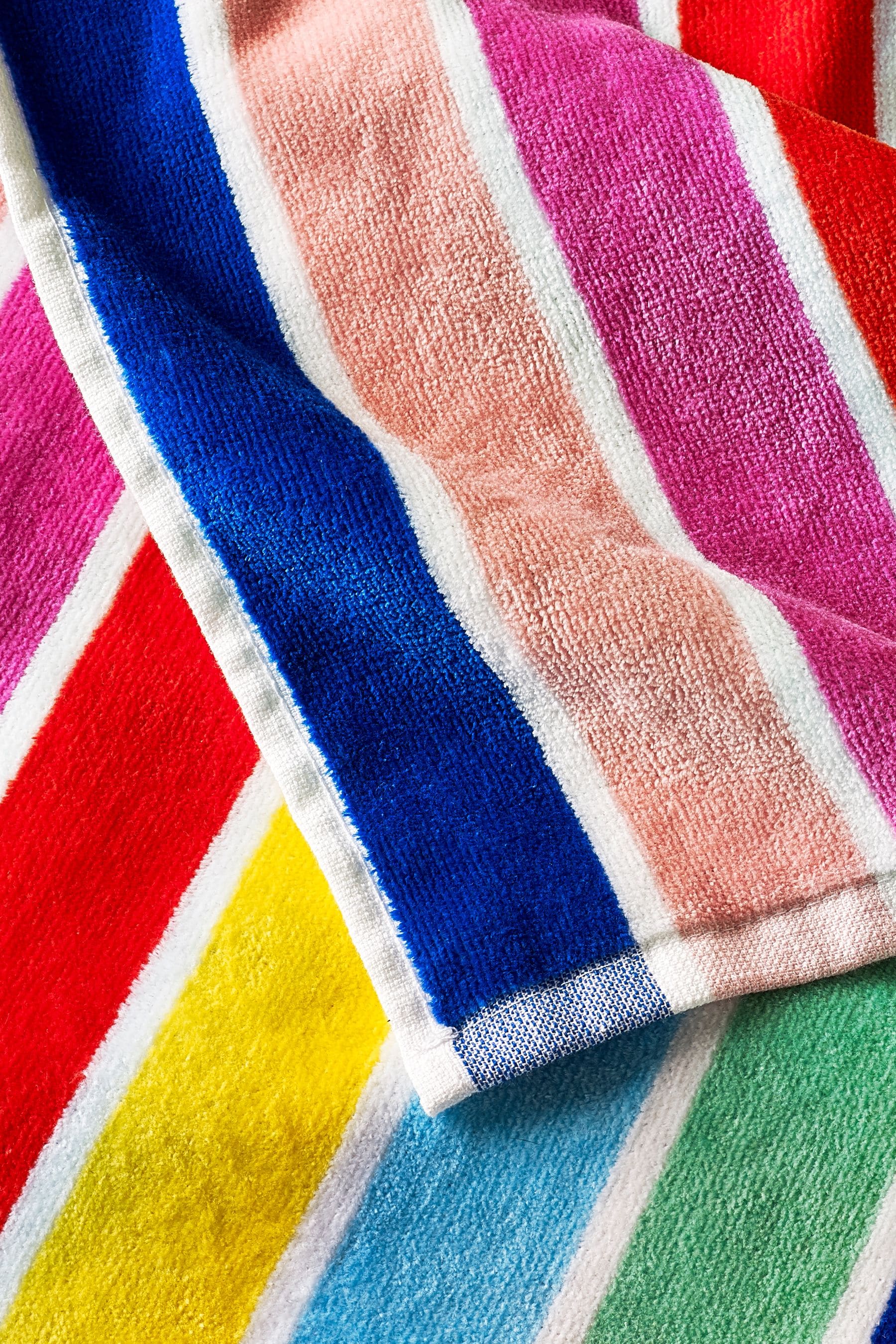 Multi Rainbow Stripe Beach Towel