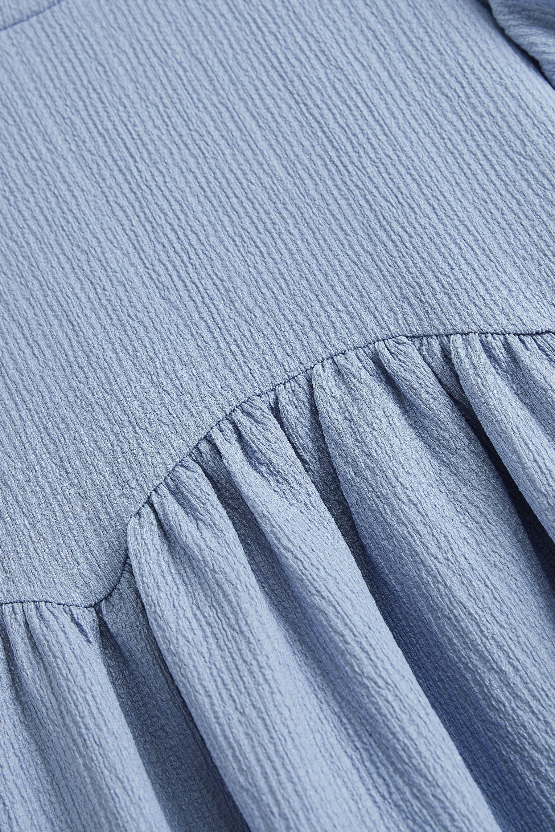 Blue Textured Dress (3-16yrs)
