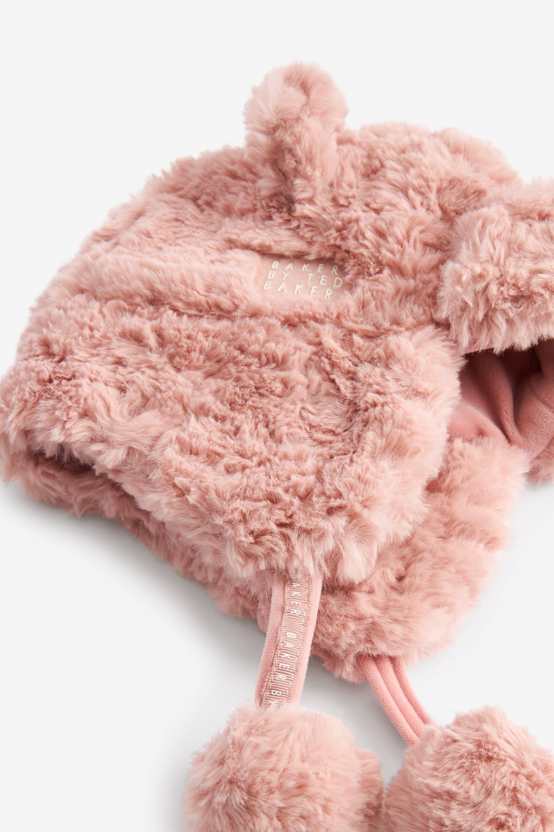 Pink Baker by Ted Baker Pink Faux Fur Trapper Hat Set