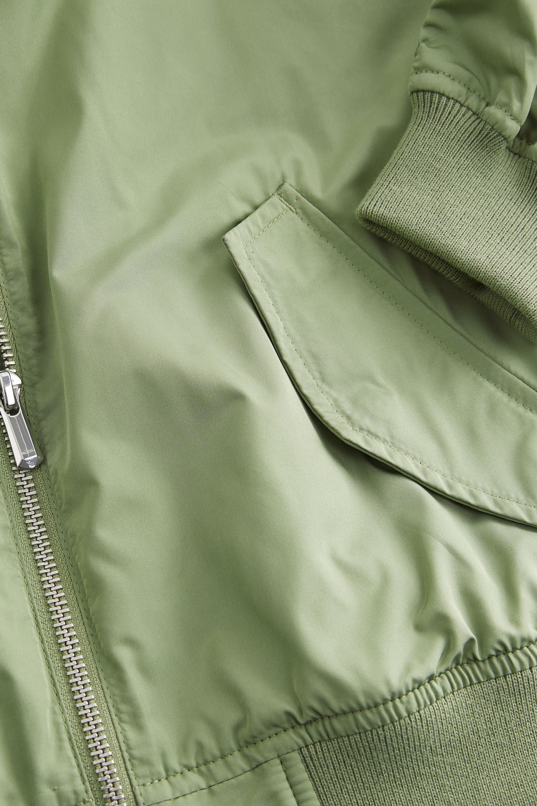 Khaki Green Shower Resistant Bomber Jacket (3-16yrs)