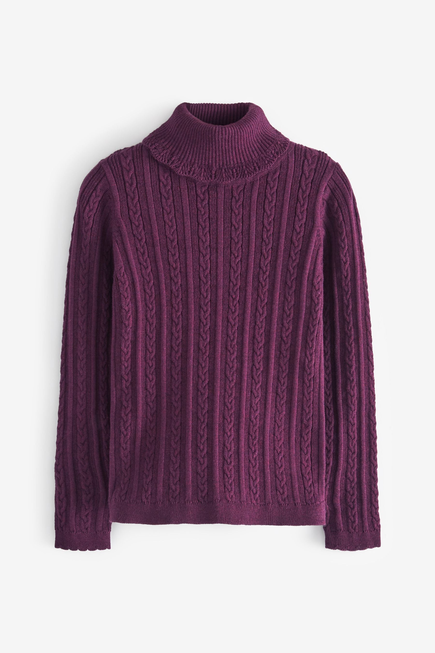 Purple Roll Neck Jumper (3mths-7yrs)