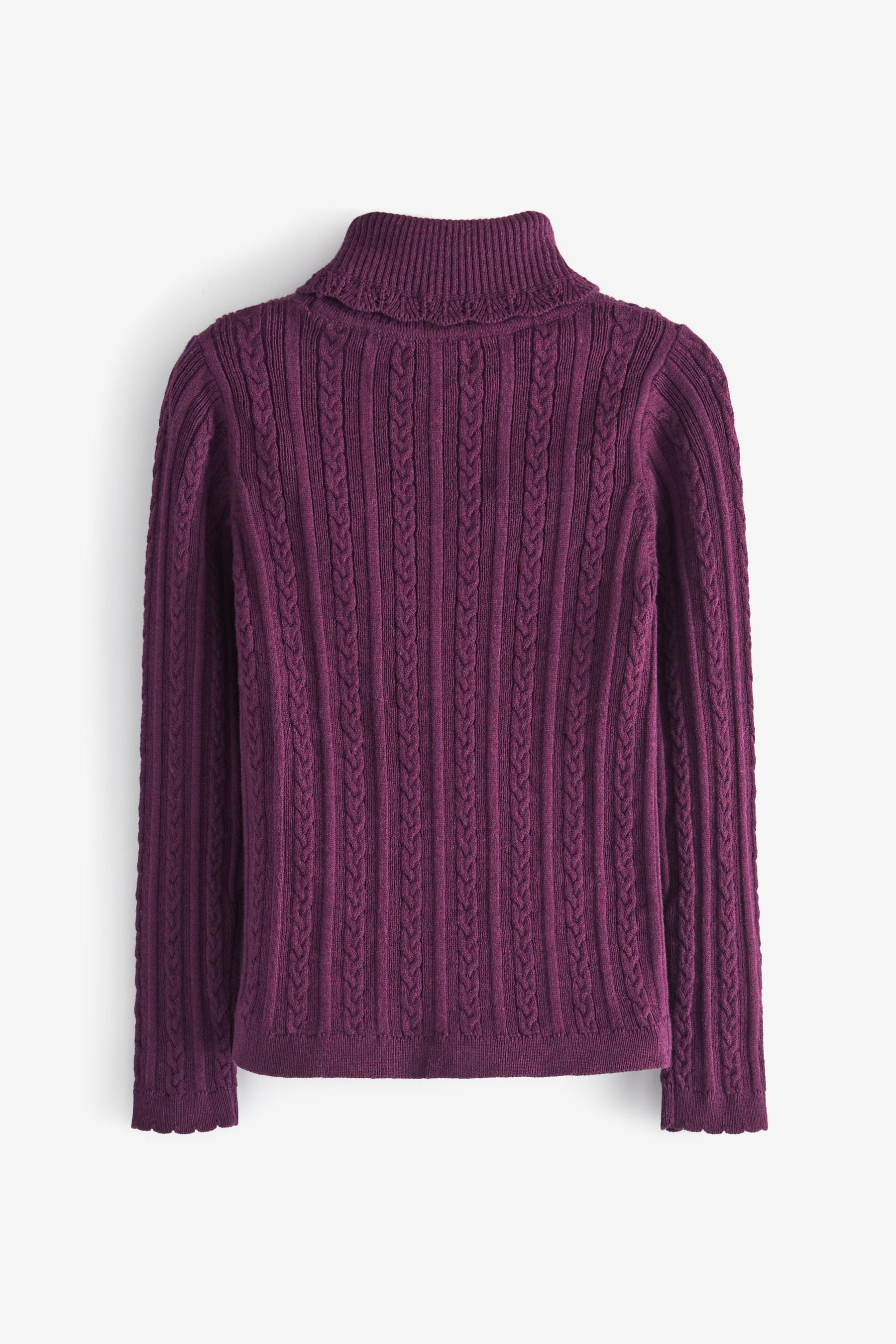 Purple Roll Neck Jumper (3mths-7yrs)