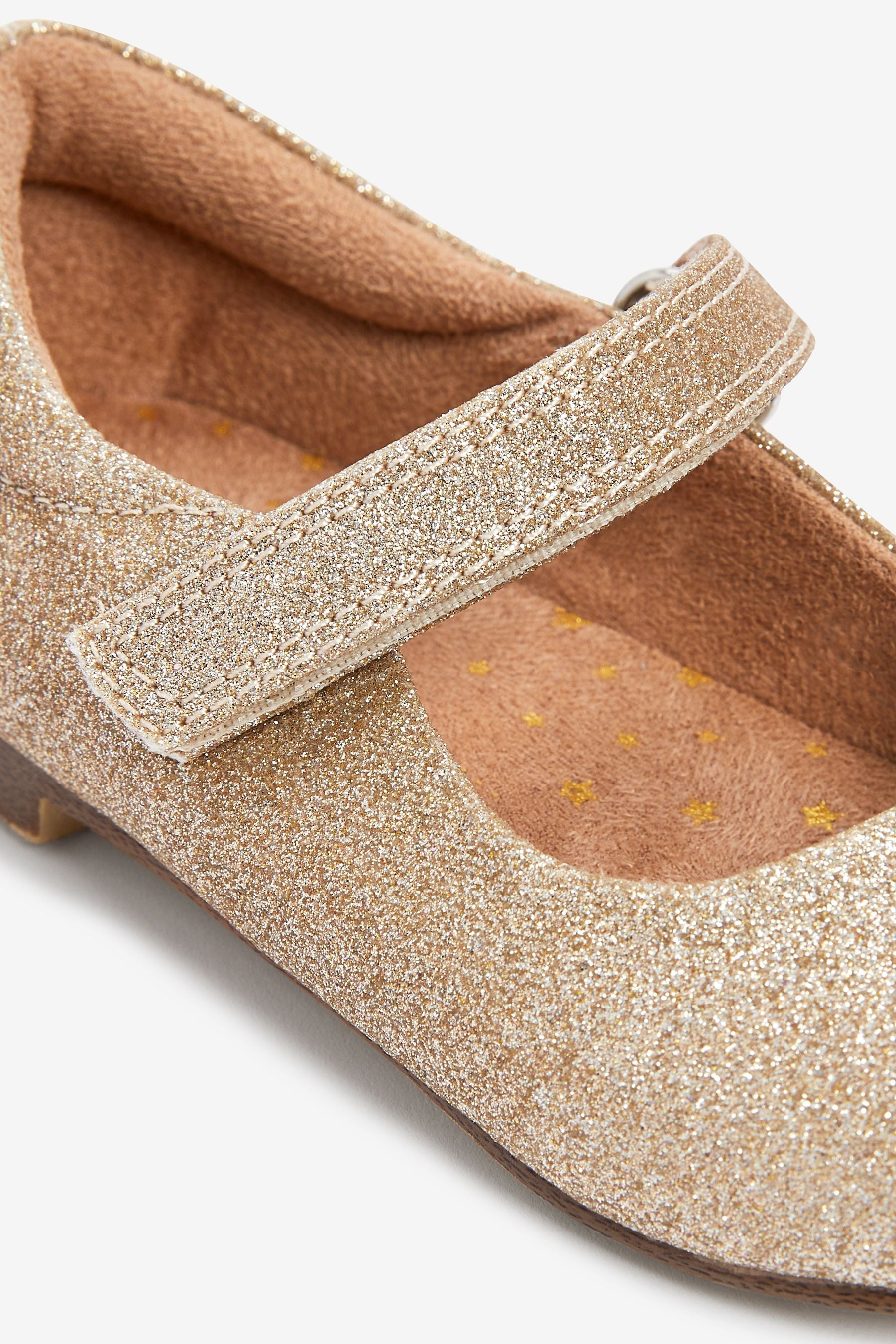 Gold Glitter Mary Jane Occasion Shoes