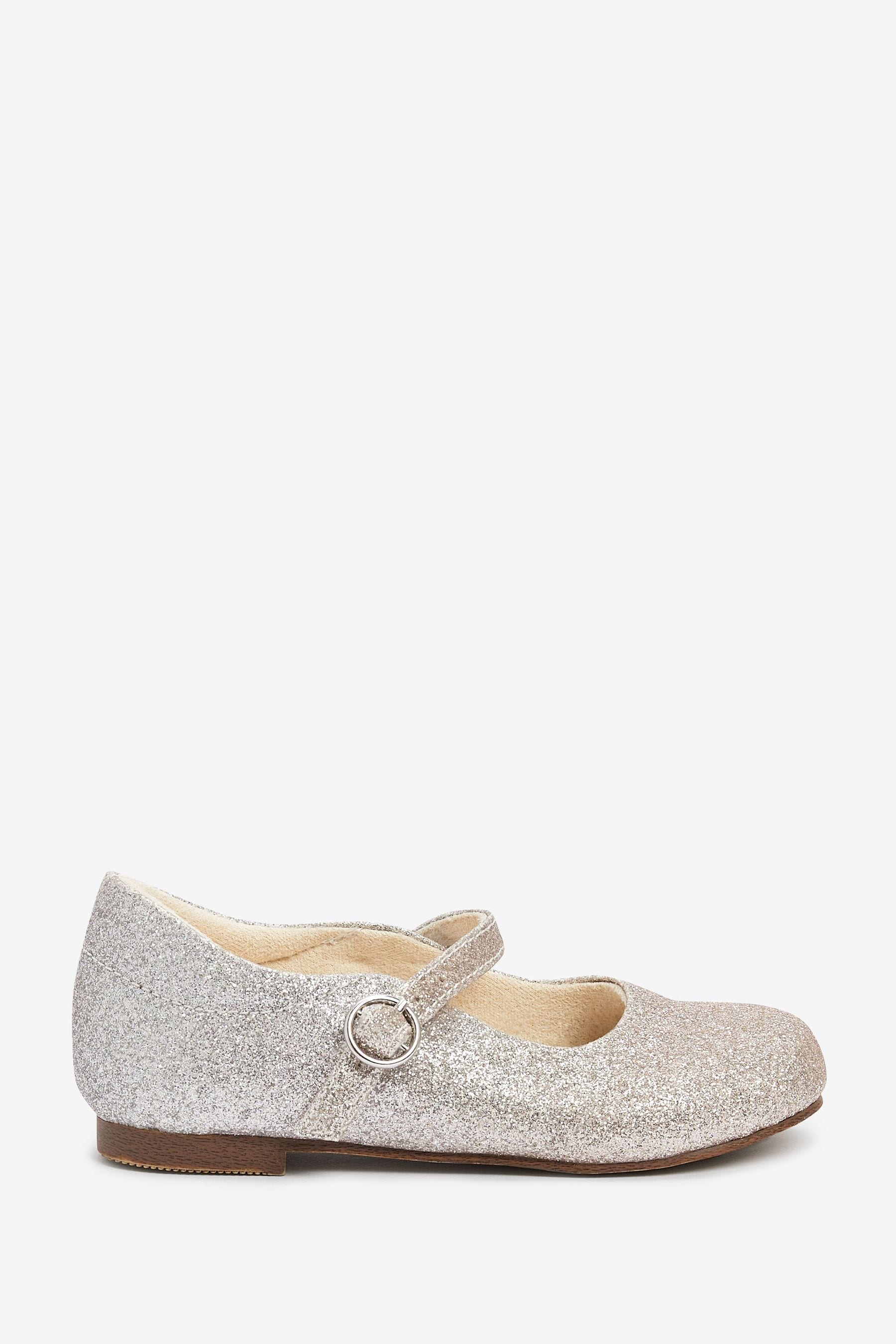 Silver Ombre Glitter Mary Jane Occasion Shoes