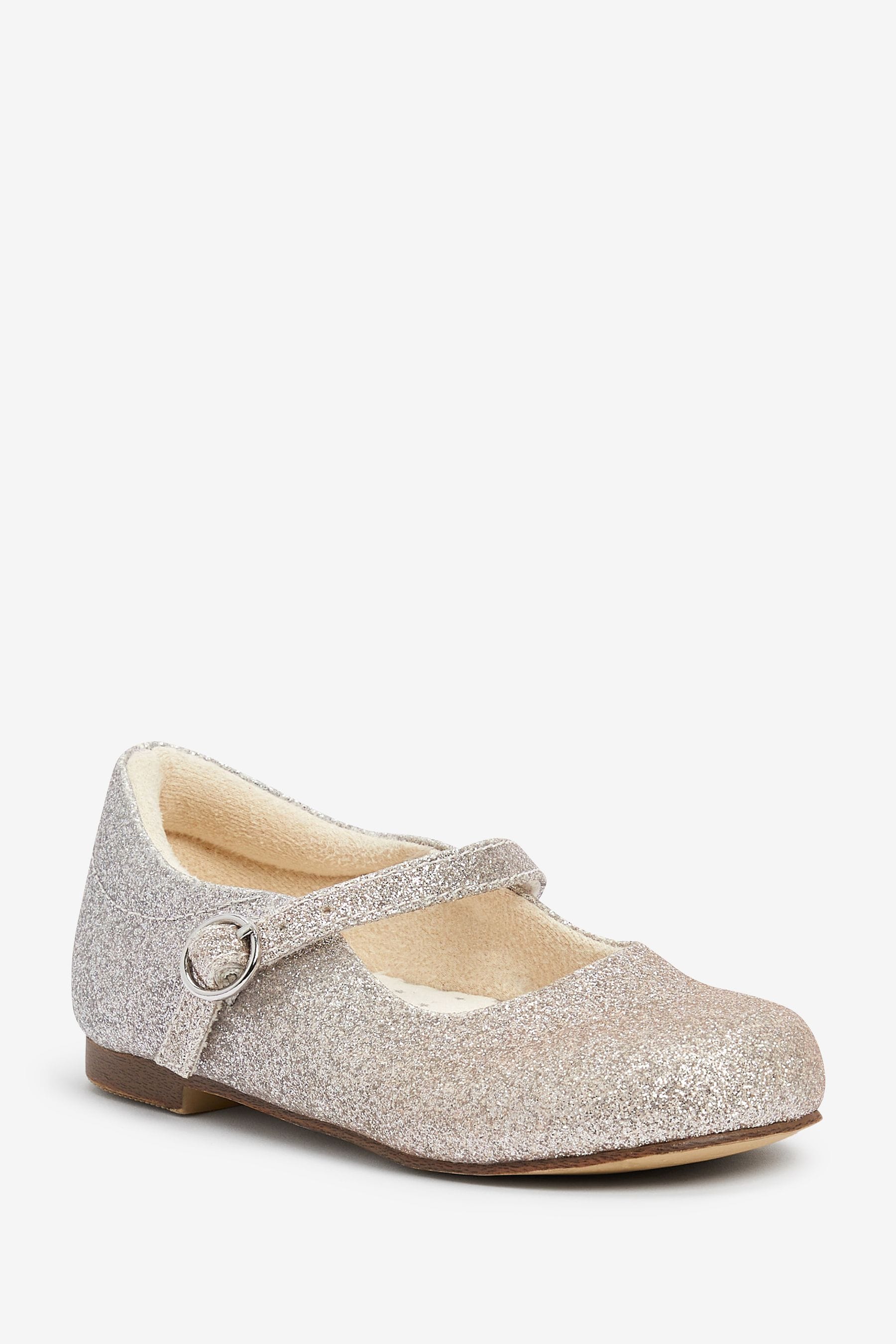 Silver Ombre Glitter Mary Jane Occasion Shoes