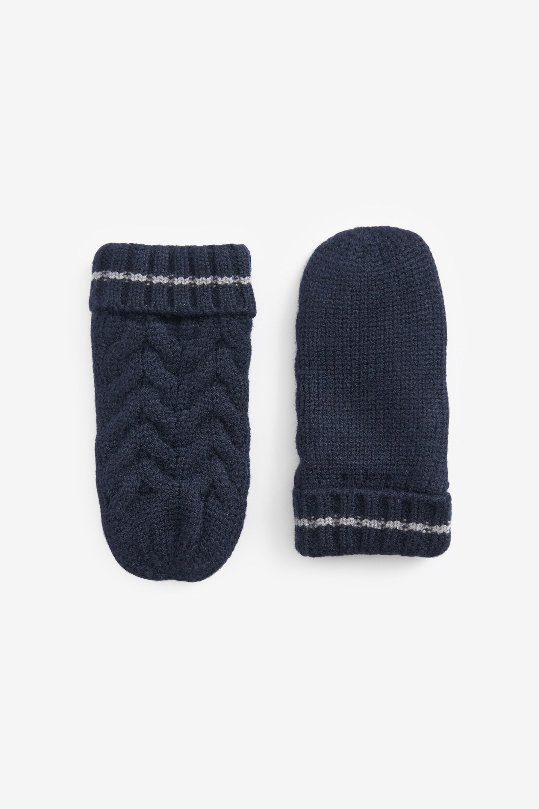 Navy Baker by Ted Baker Pom Hat and Mittens Set