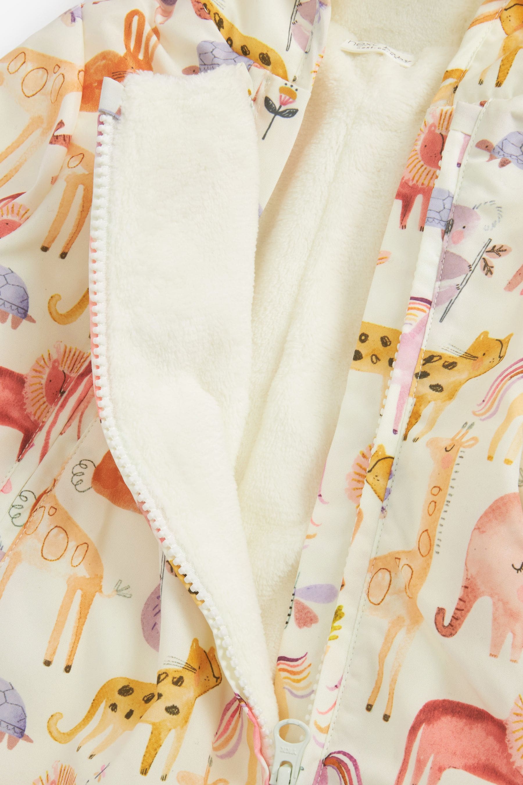 Cream Character Print Baby All-In-One Lightweight Pramsuit (0mths-2yrs)