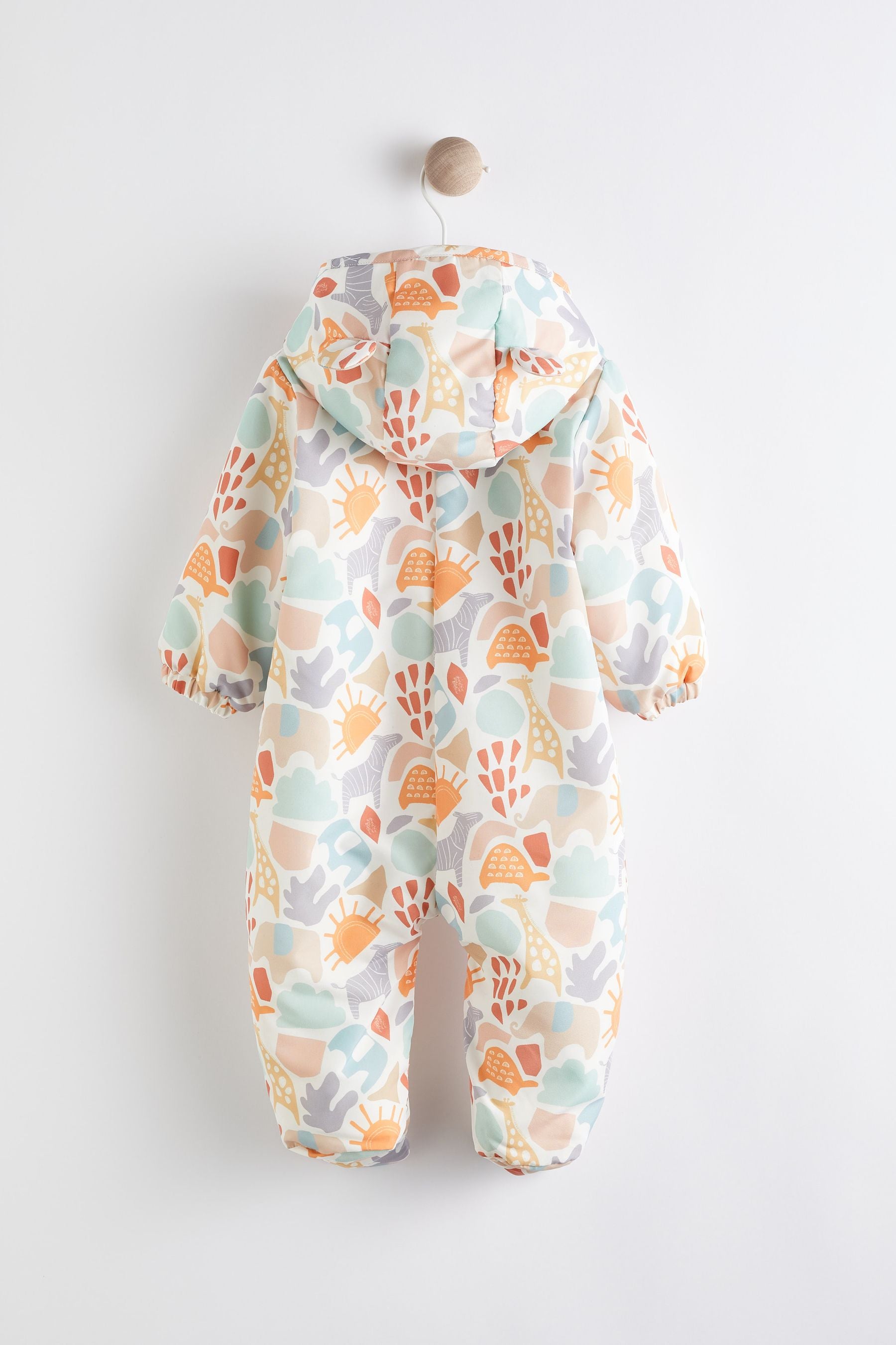 Cream Character Print Baby All-In-One Pramsuit (0mths-2yrs)