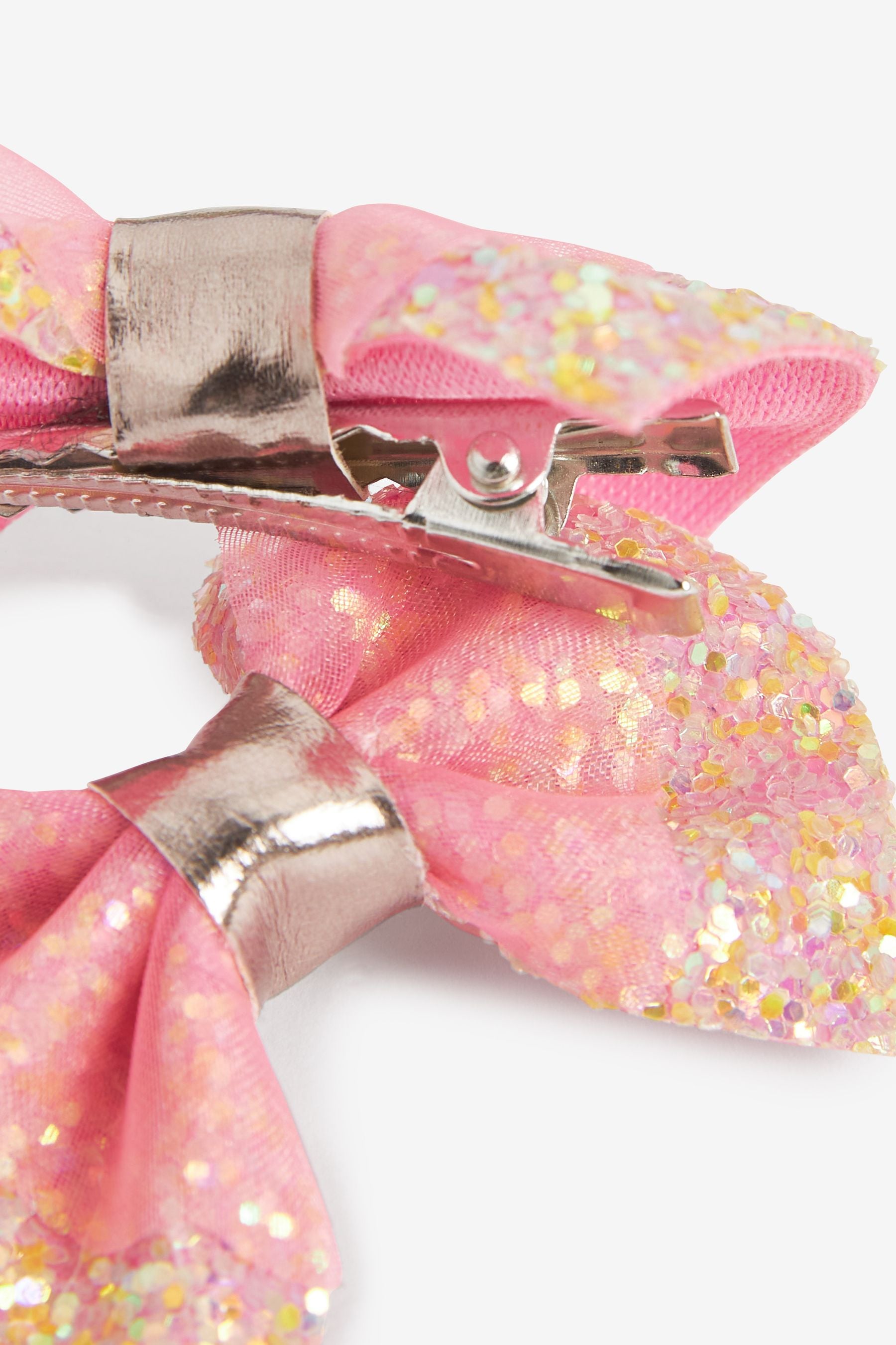 Bright Pink Bow Clips 2 Pack