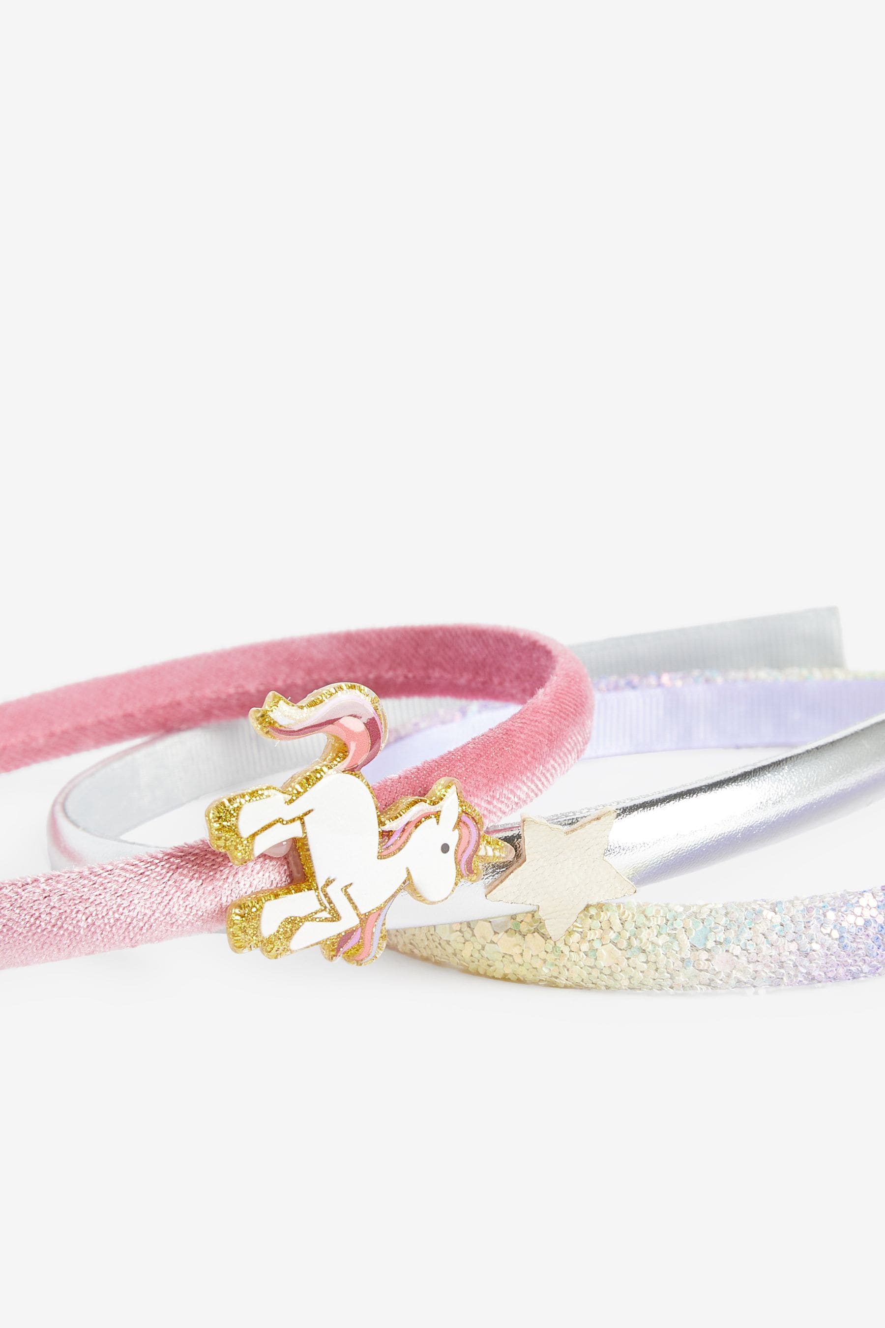 Red Unicorn Star Ombre Alicebands 3 Pack