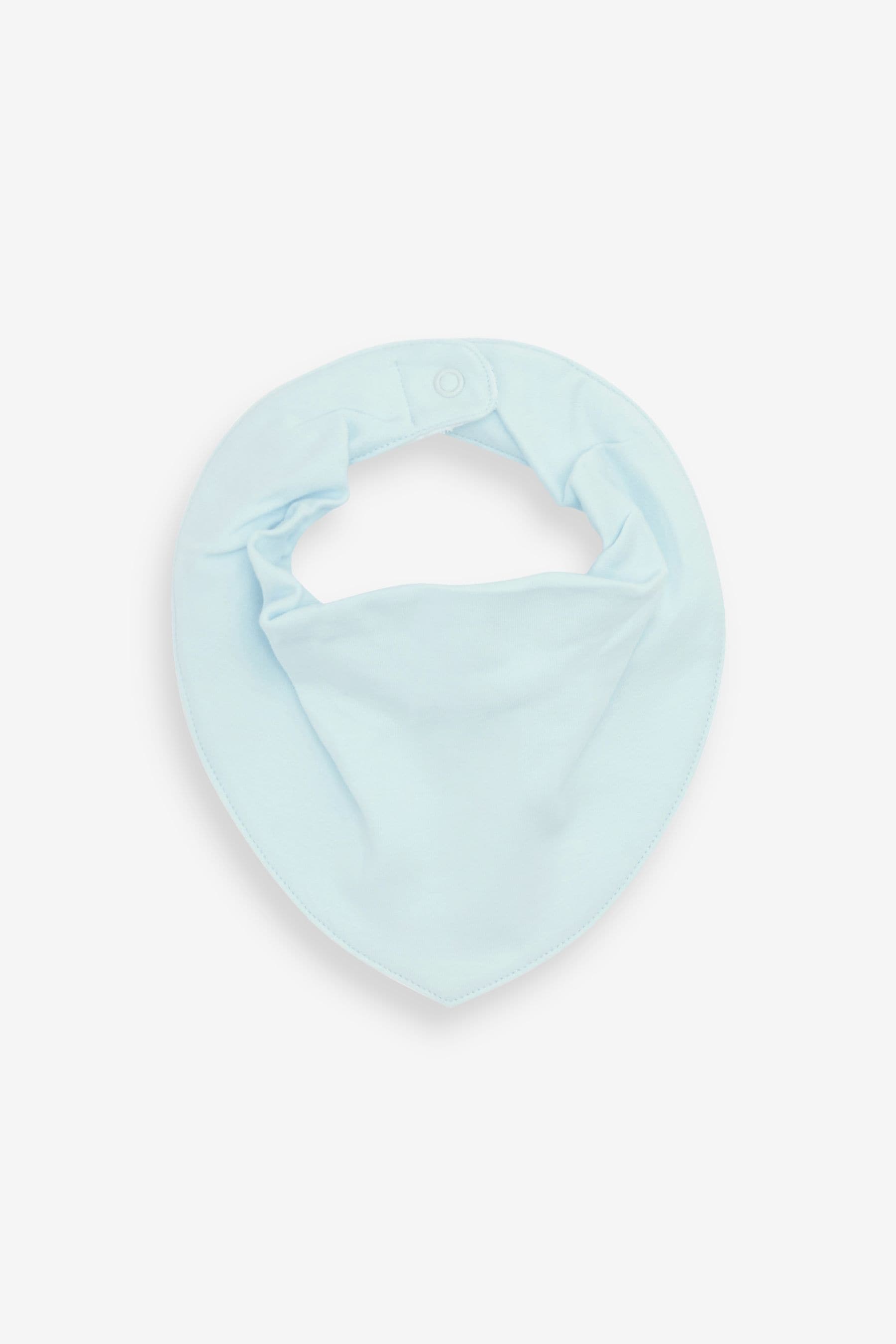 Blue 5 Pack Dribble Baby Bibs