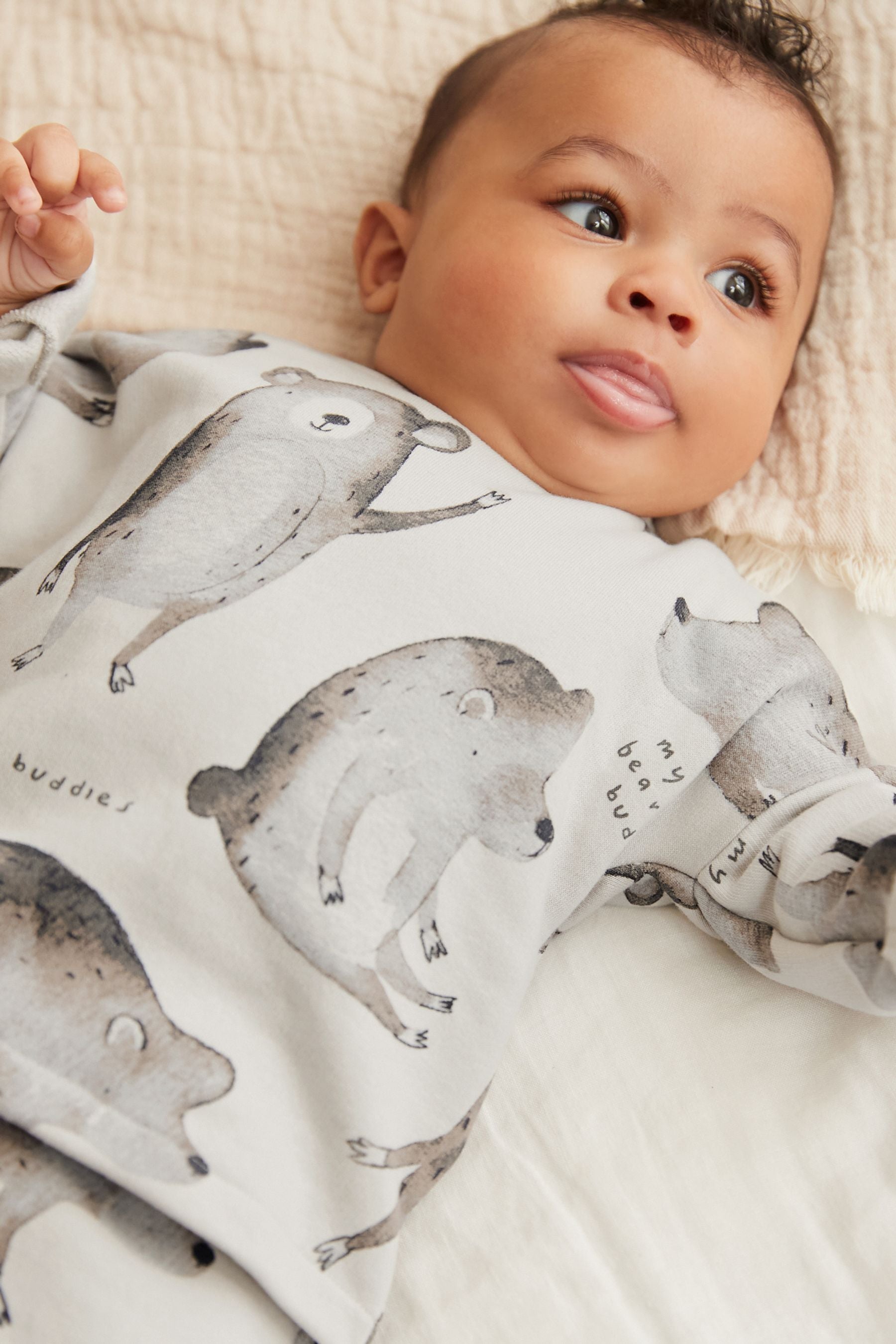 Grey Bear Two Piece Baby Sweatshirt And Joggers