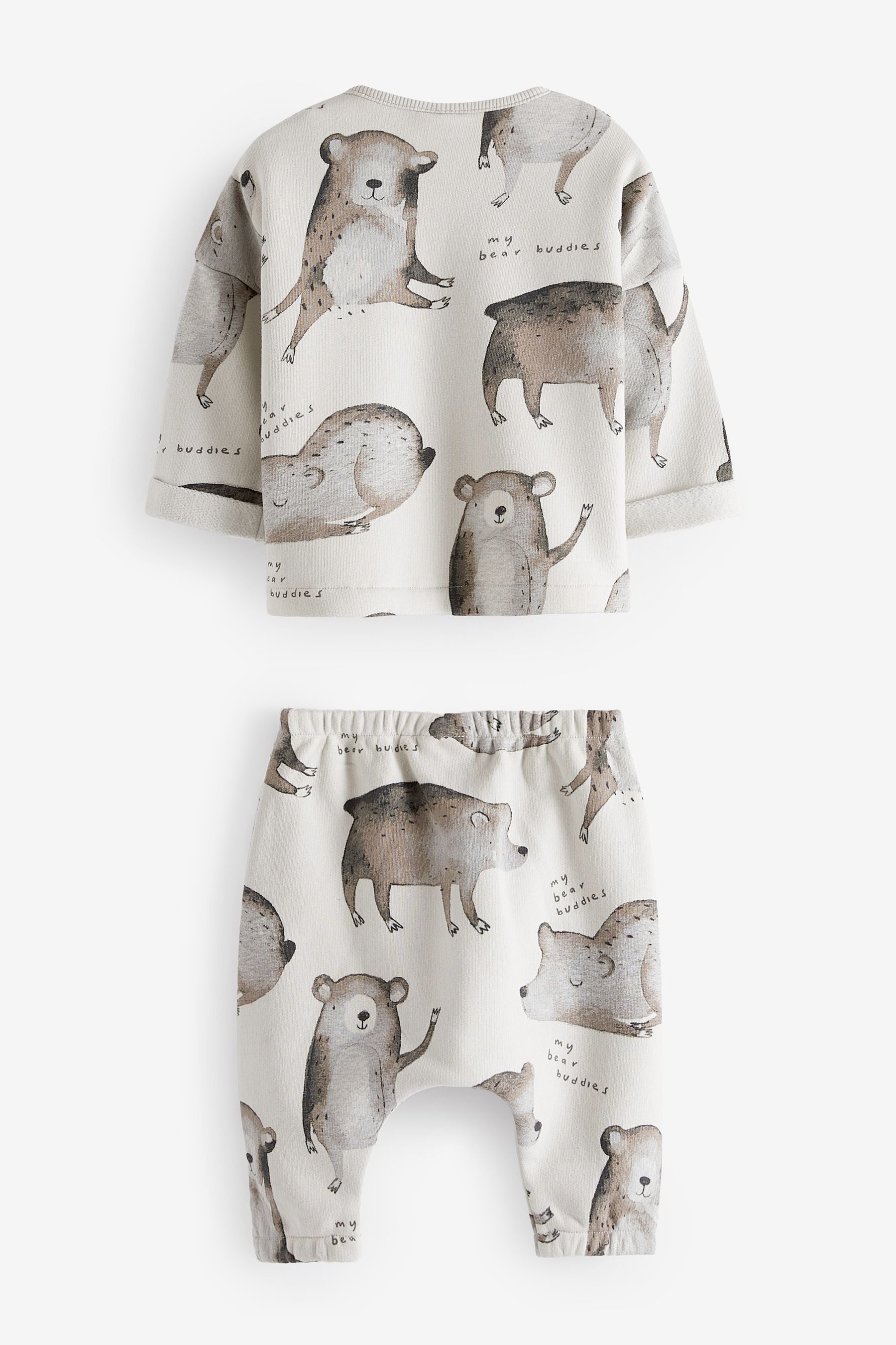 Grey Bear Two Piece Baby Sweatshirt And Joggers