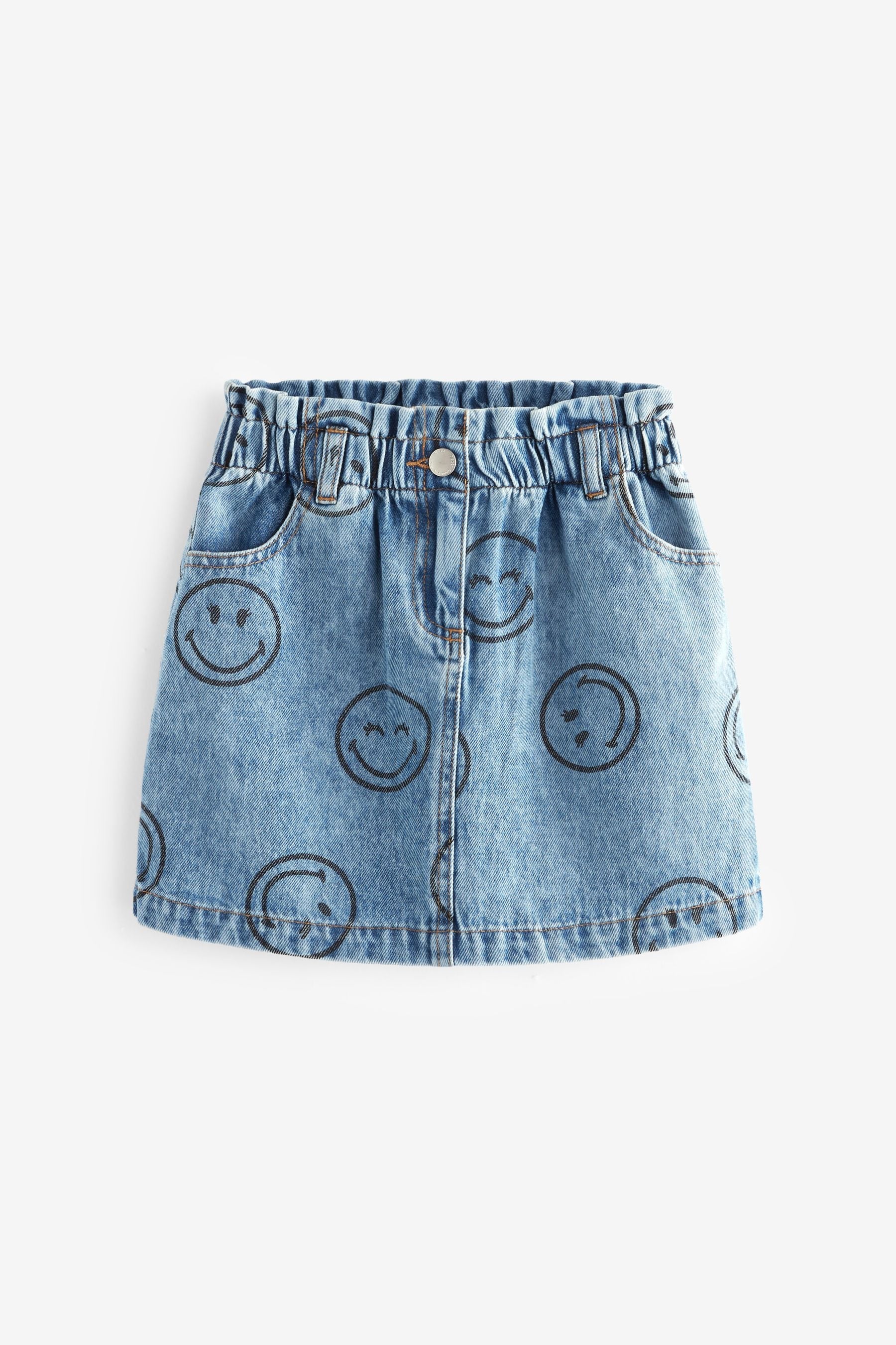 SmileyWorld Denim Paperbag Waist Skirt (3-16yrs)