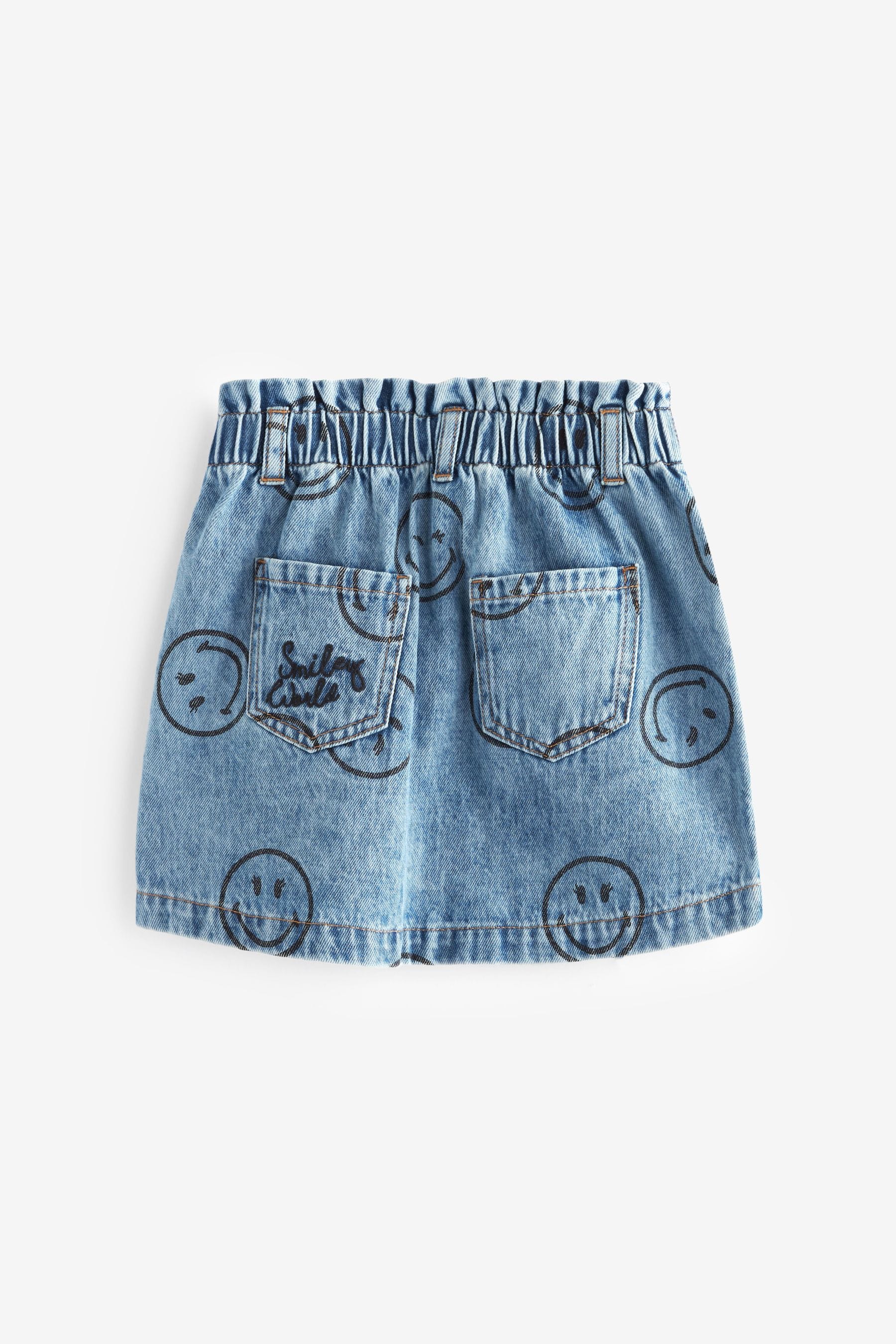 SmileyWorld Denim Paperbag Waist Skirt (3-16yrs)