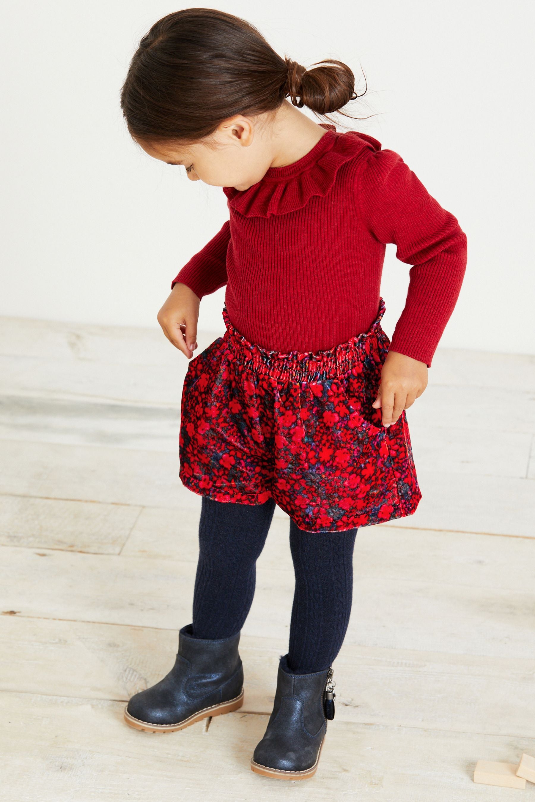 Red Velvet Shorts (3mths-7yrs)