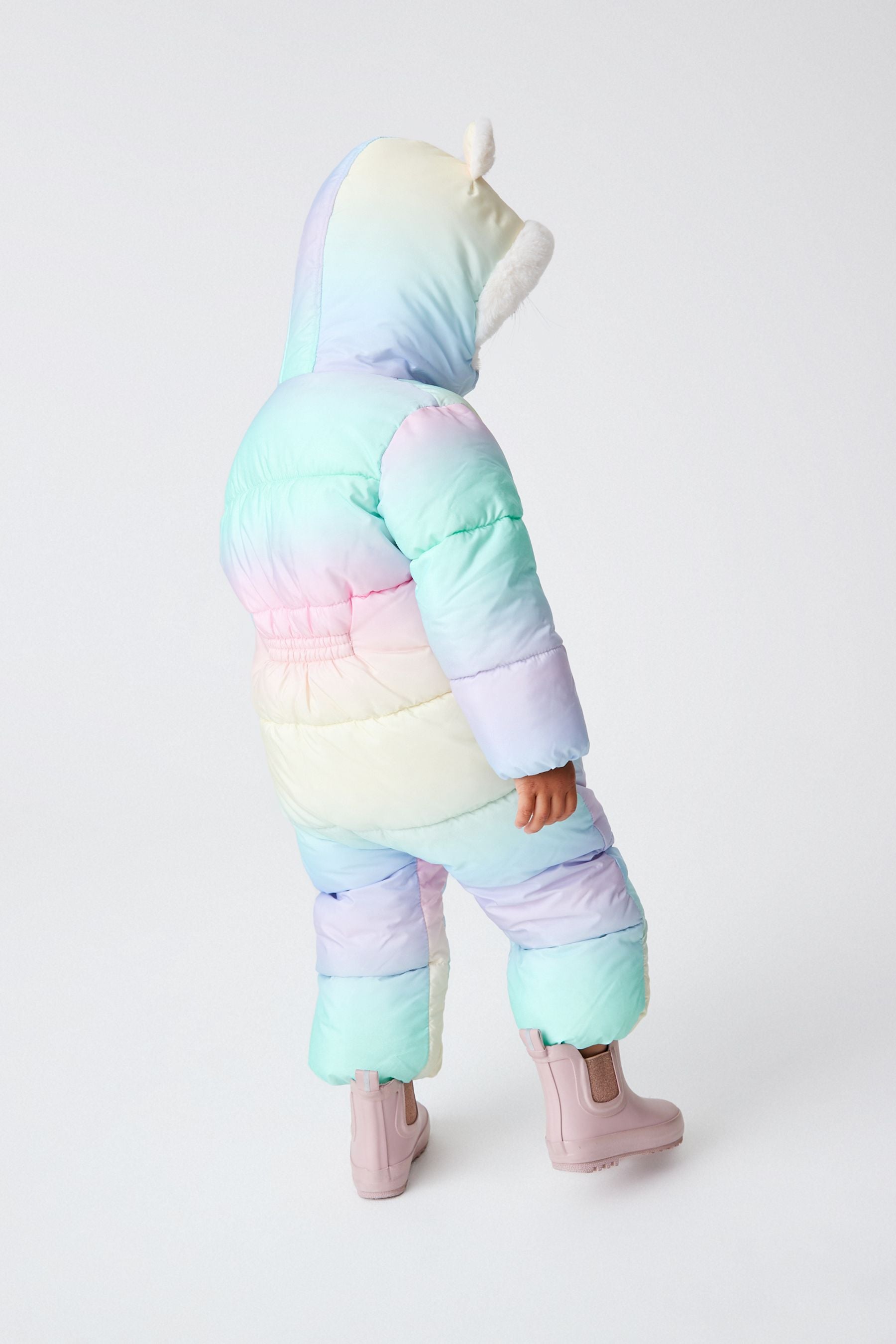 Multi Rainbow Shower Resistant Ombre Snowsuit (3mths-7yrs)